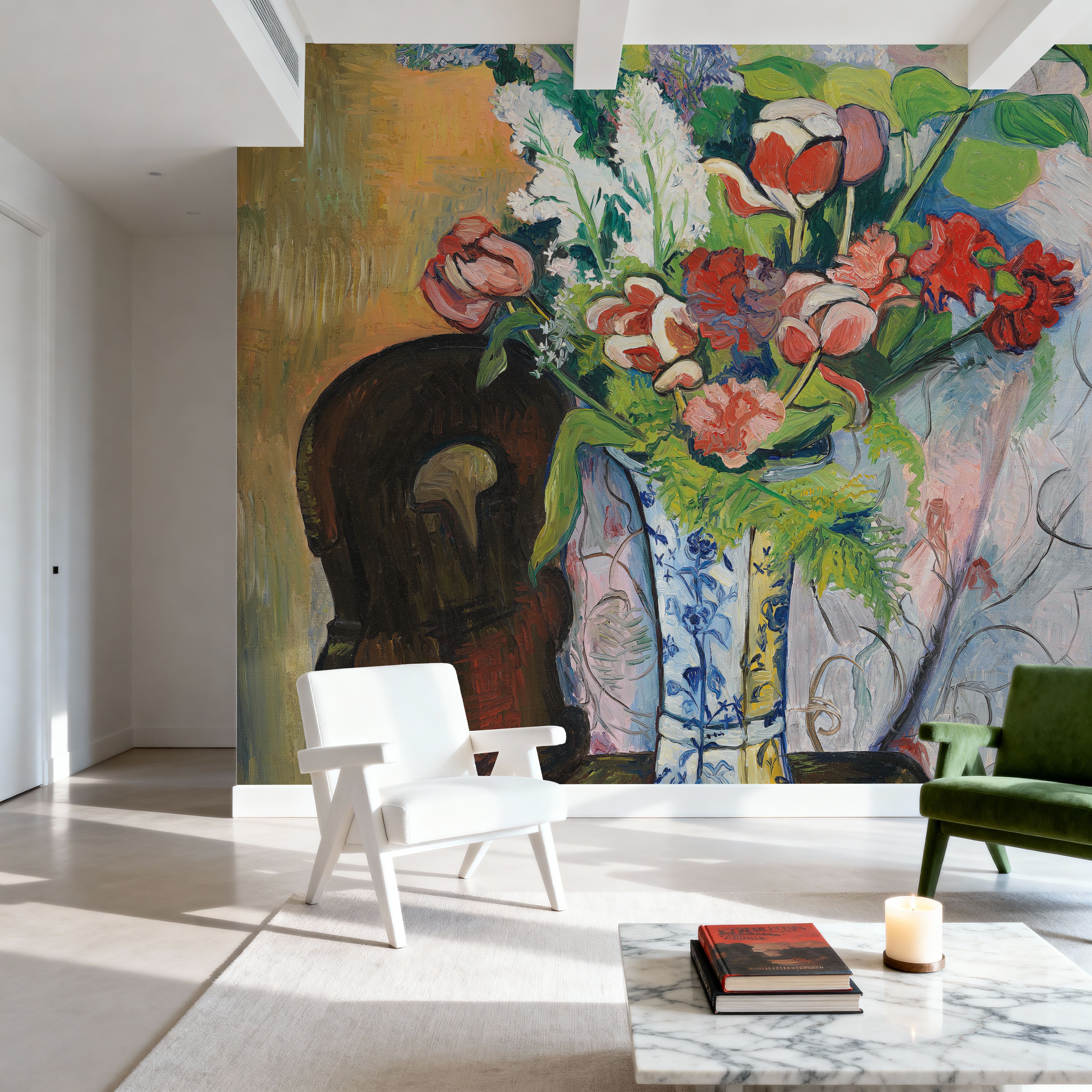 Etruscan Vase with Flowers