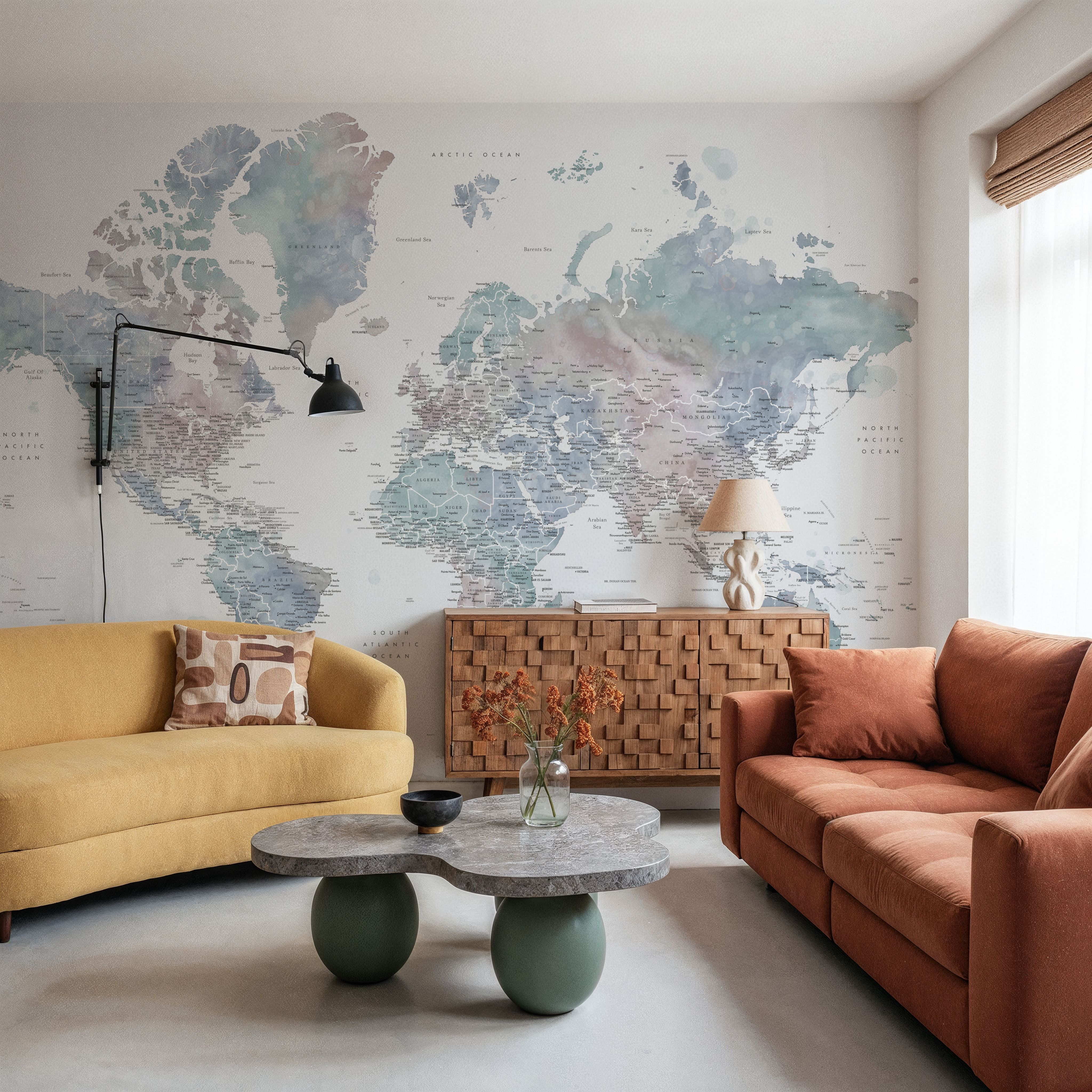 World Map Cities - Fufu