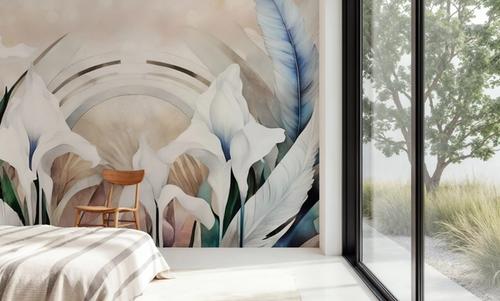 Irises and Feathers Bright