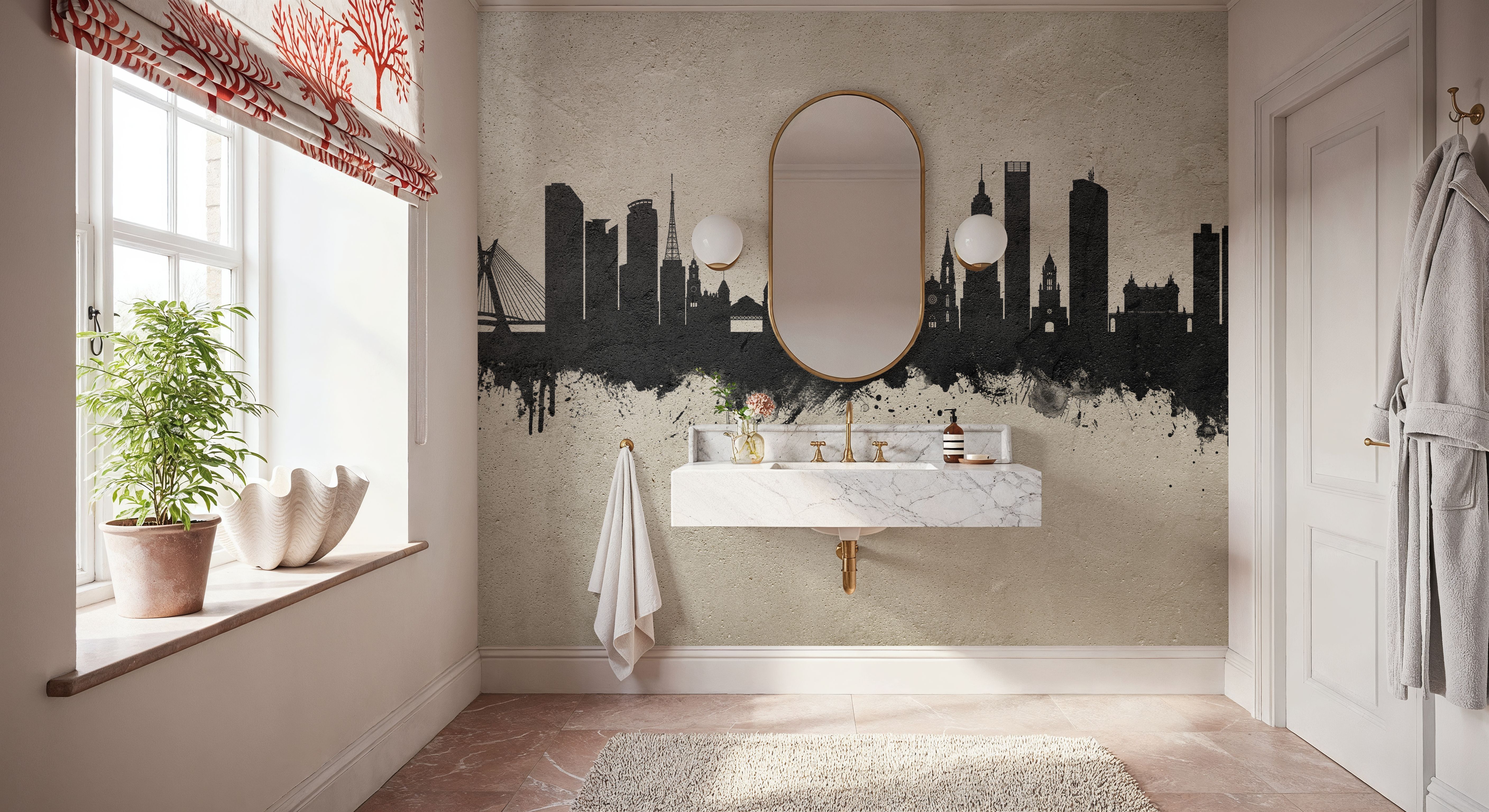 São Paulo Brazil Skyline Concrete, Wallpaper