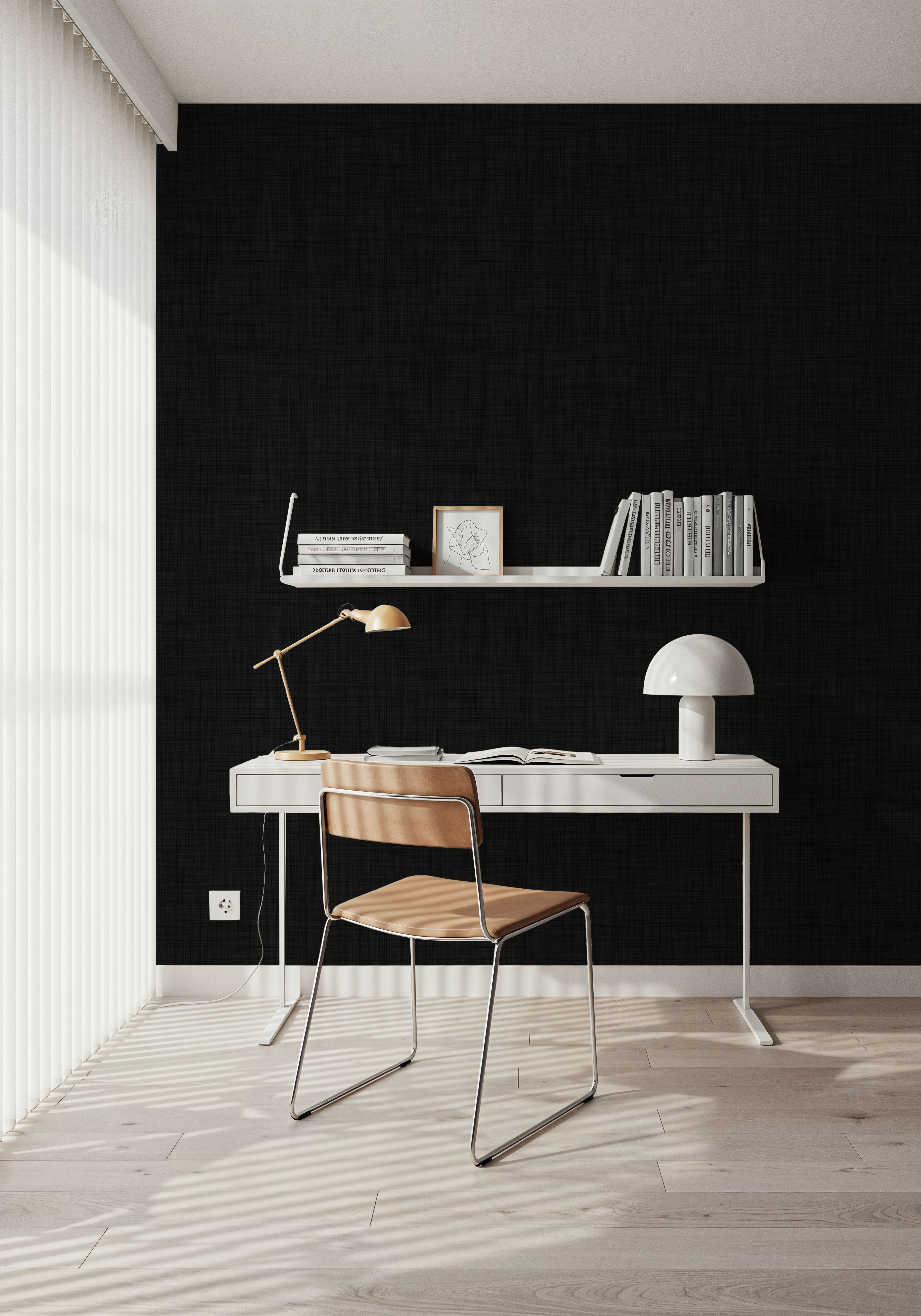 Mottled Linen Effect, Midnight