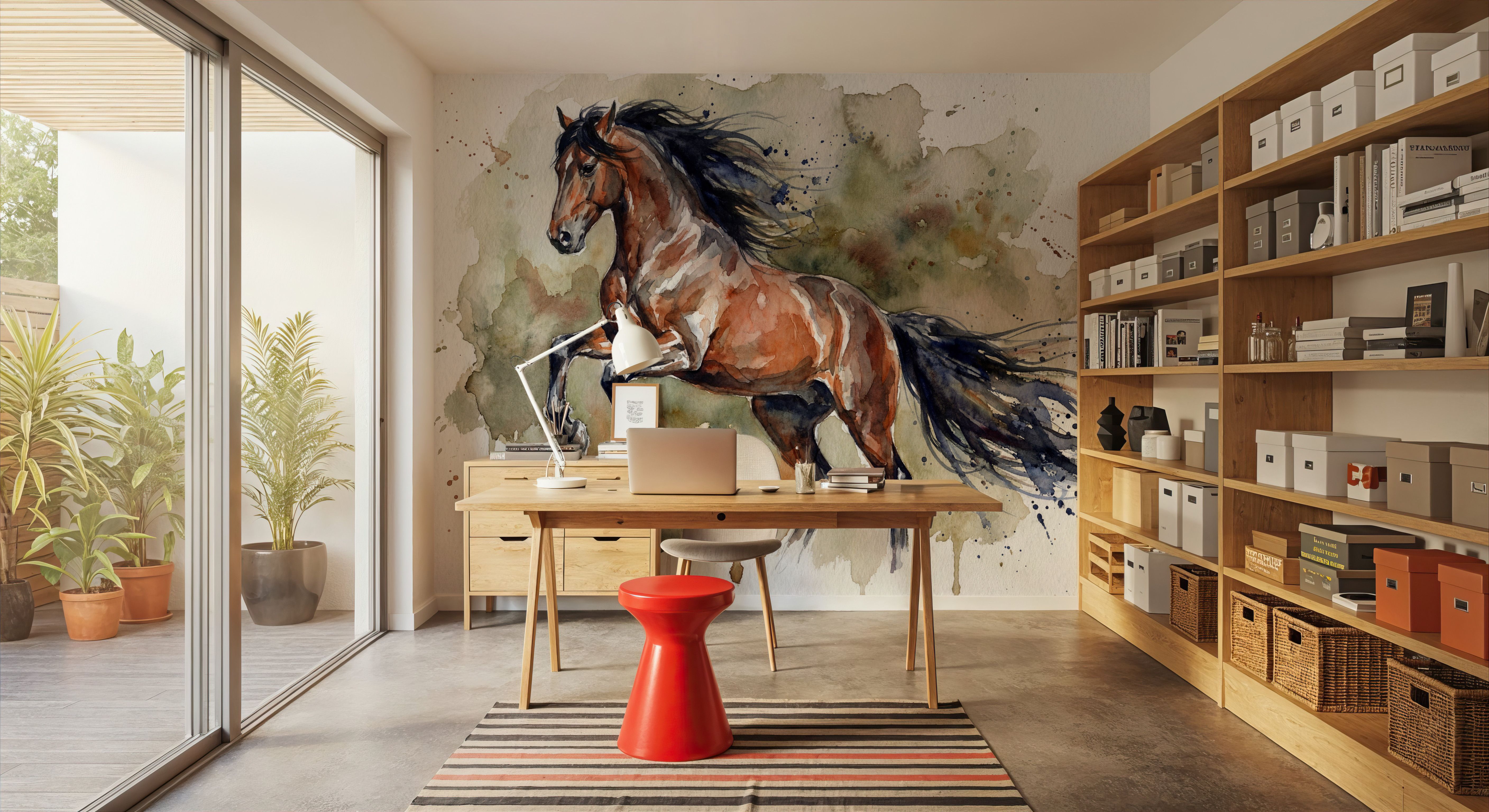 Powerful Horse - Watercolor Spirit Animals Series