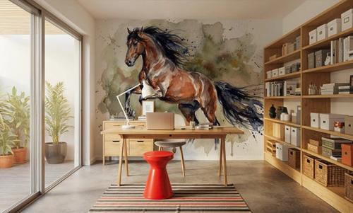 Powerful Horse - Watercolor Spirit Animals Series