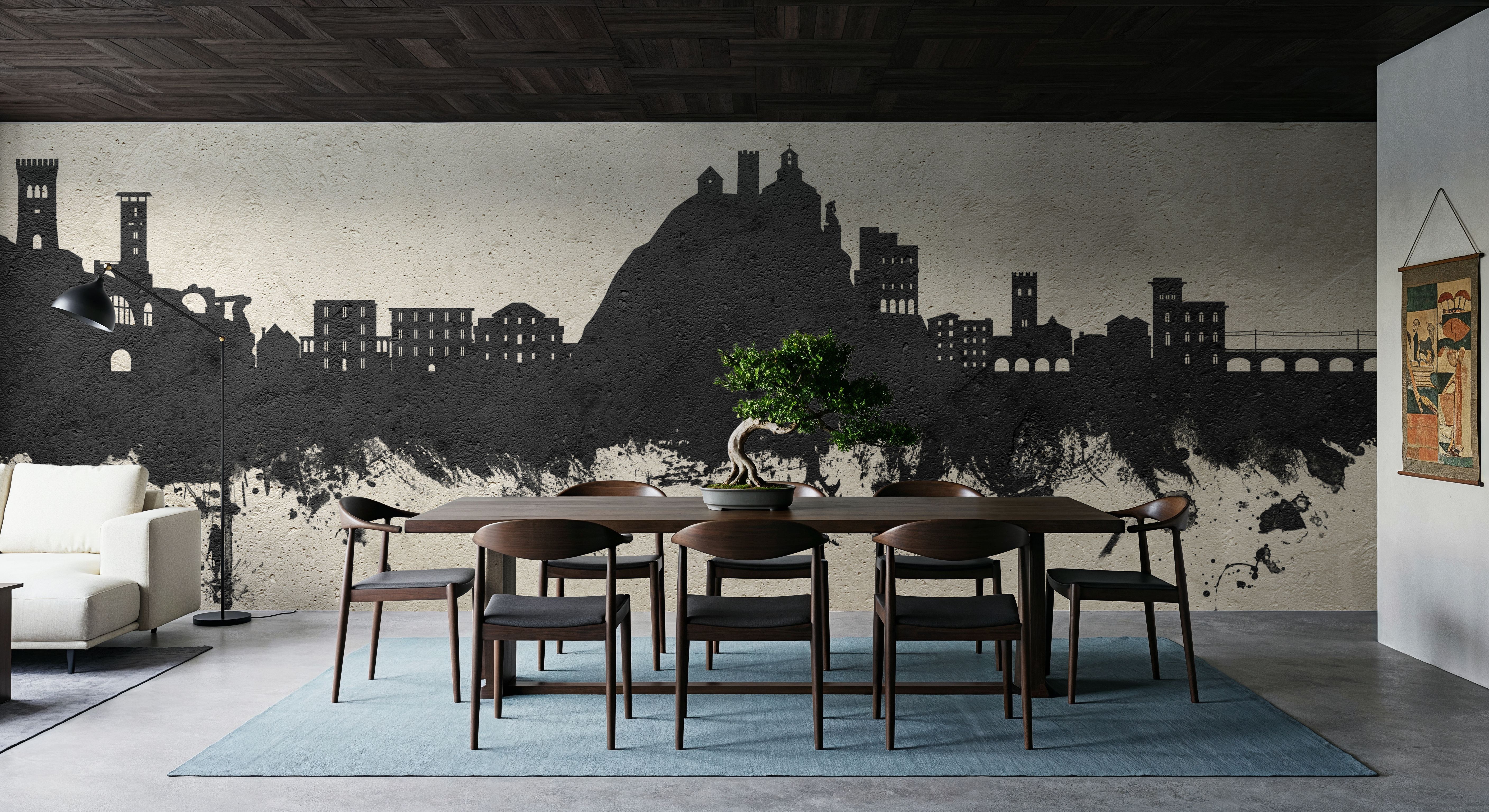 Monterosso al Mare Italy Skyline Concrete, Carte da parati