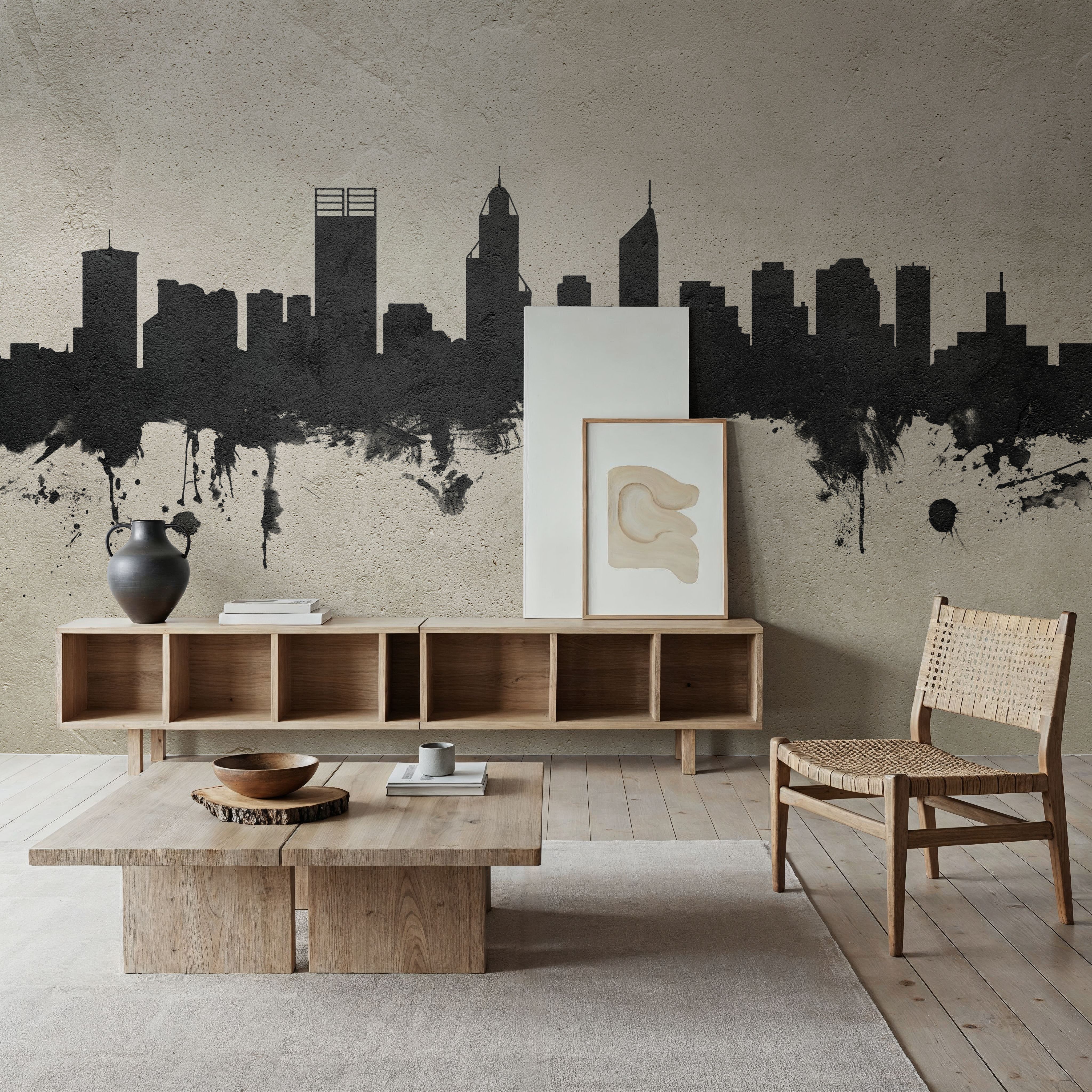 Perth Australia Skyline Concrete