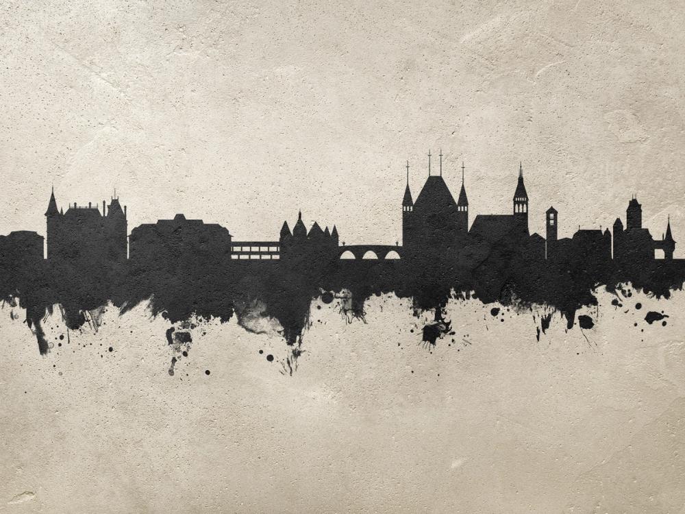 Thun Switzerland Skyline Concrete