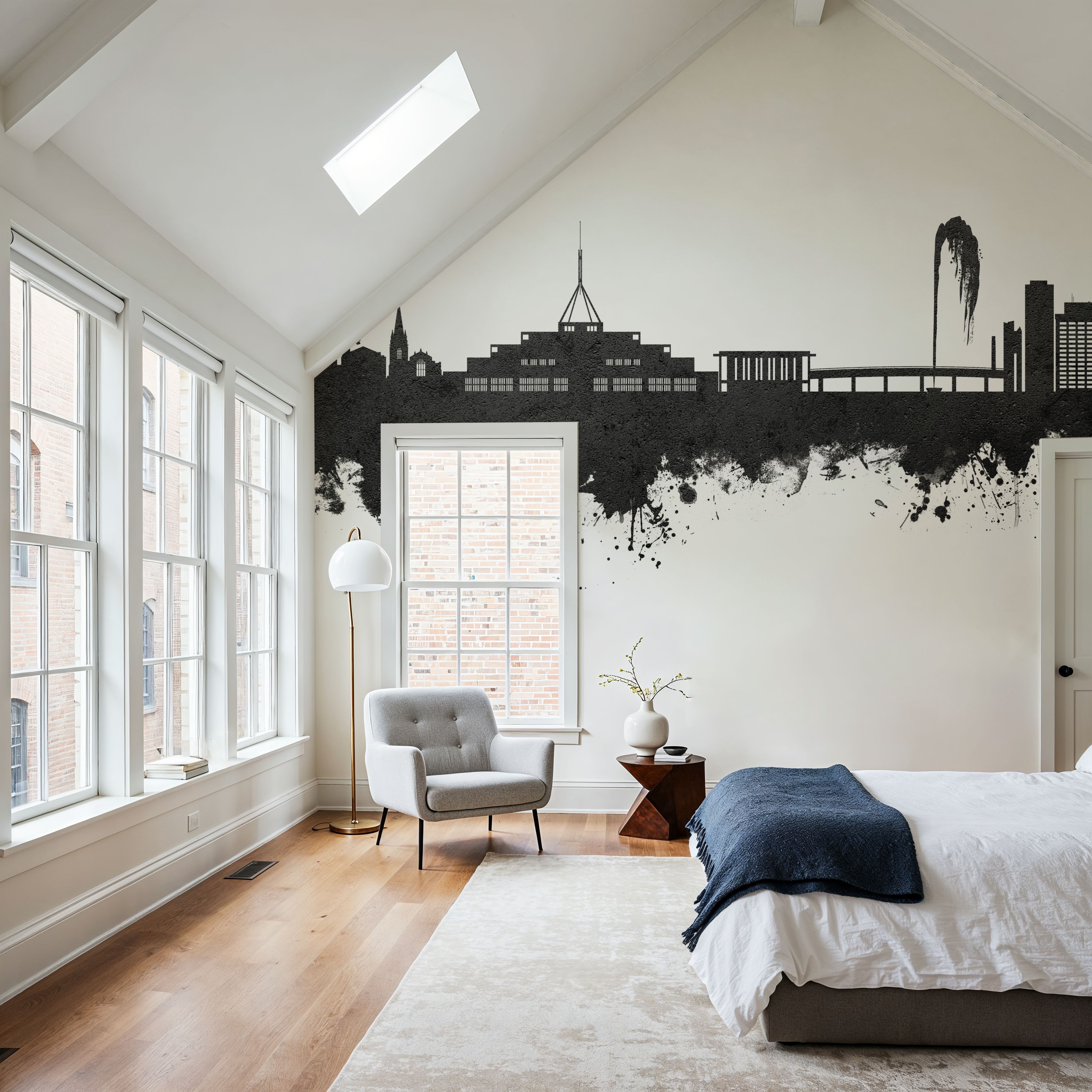 Canberra Skyline Black & White