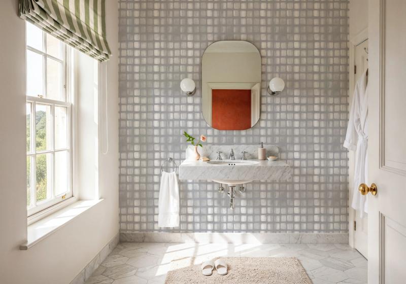 Diffuse Squares tapetti 100% PVC-vapaa ja myrkytön
