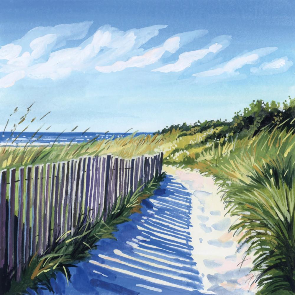 Grassy Path To The Beach II