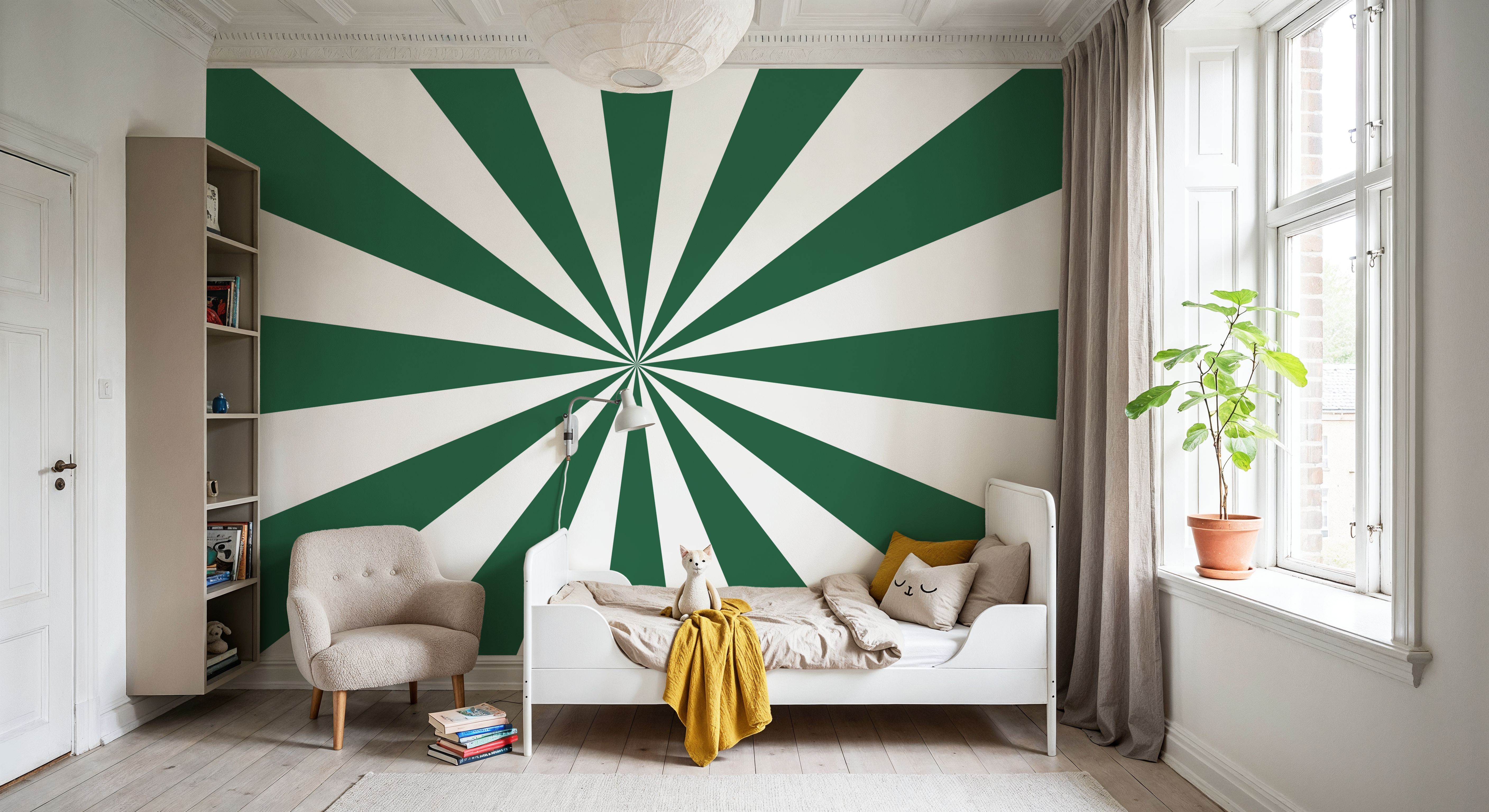 Circus Ceiling, Salamander Green, Tapet