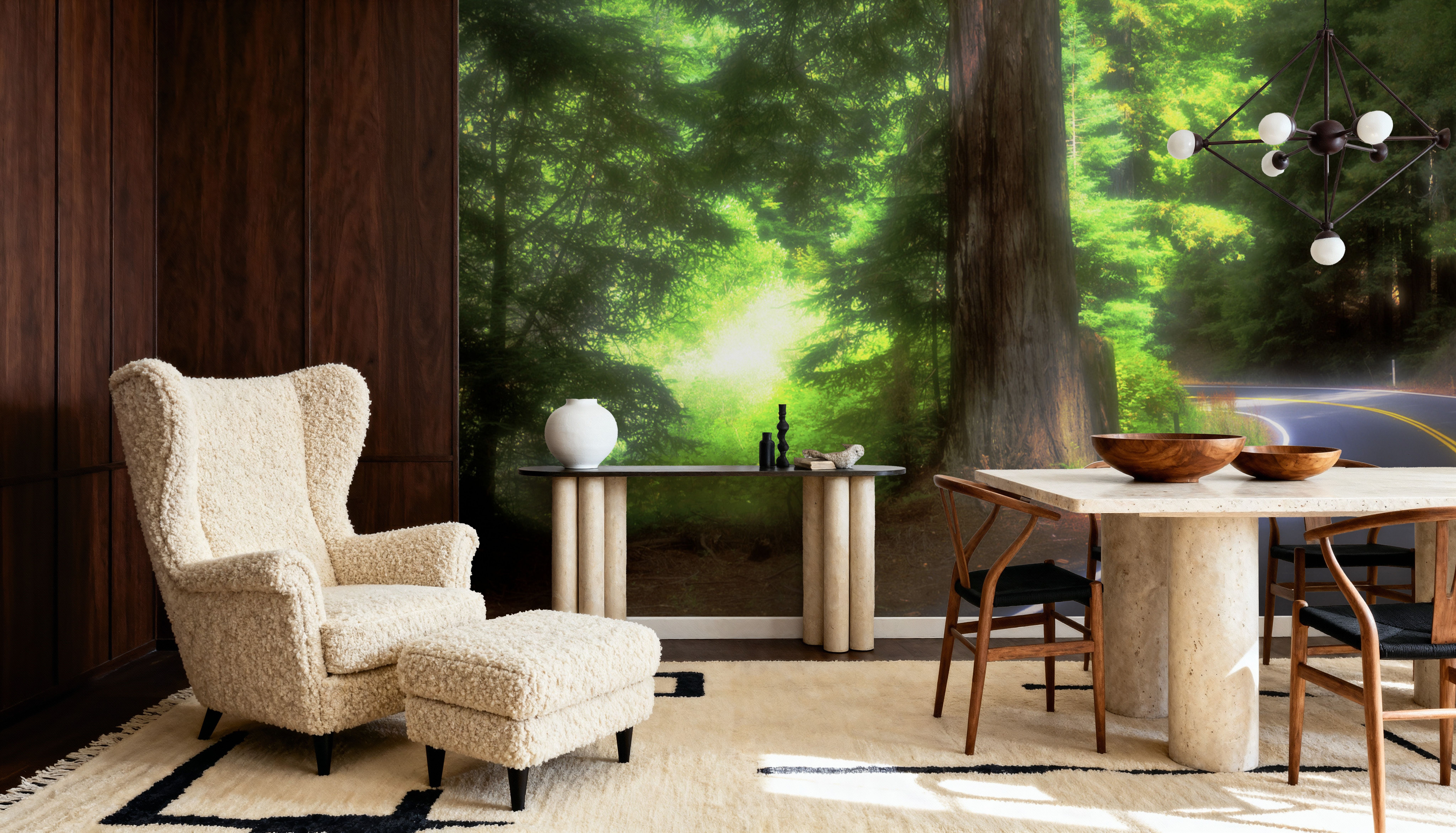 Sunlit Forest Path
