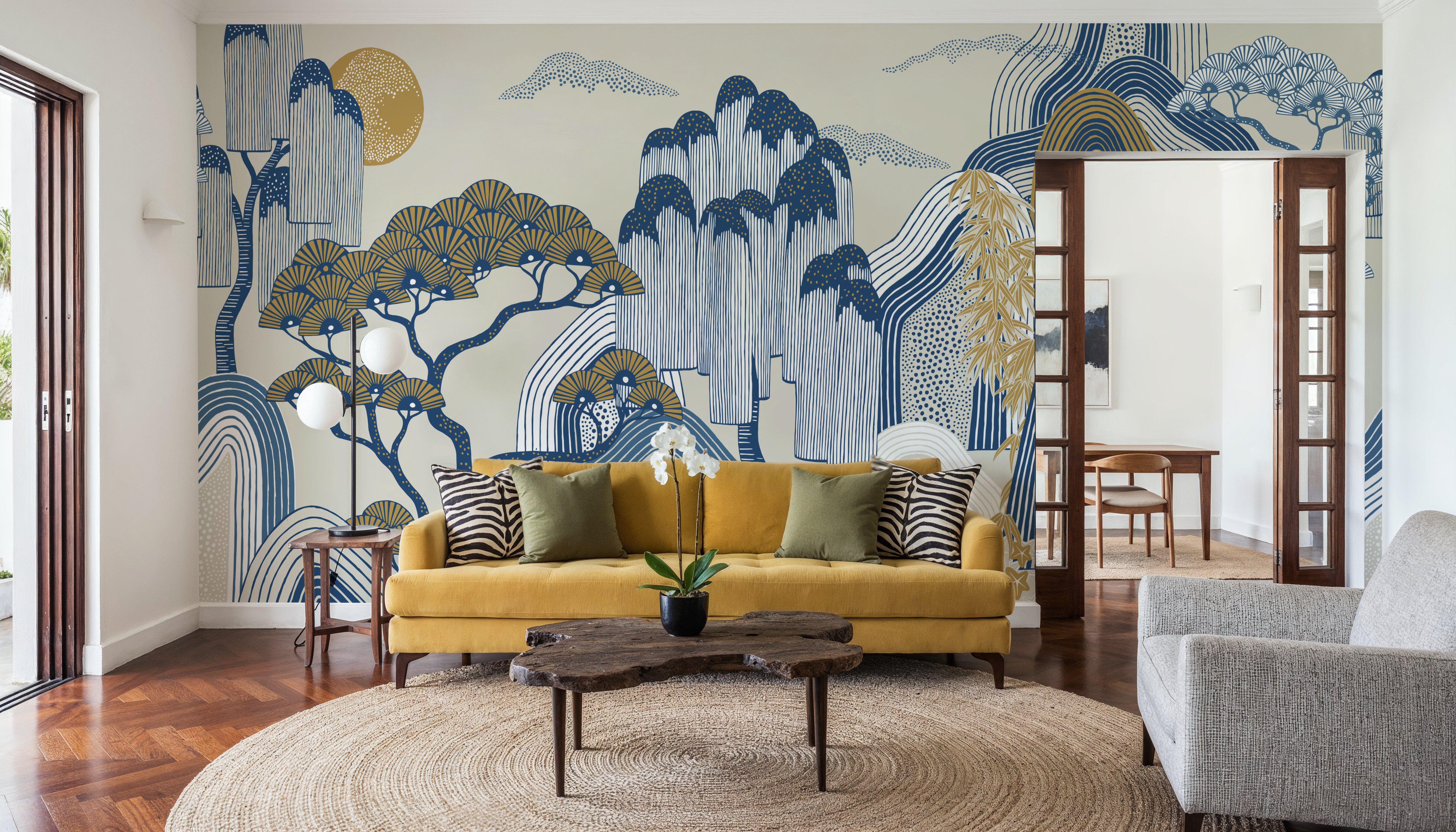 Whispers of the Mountain, White, Wallpaper