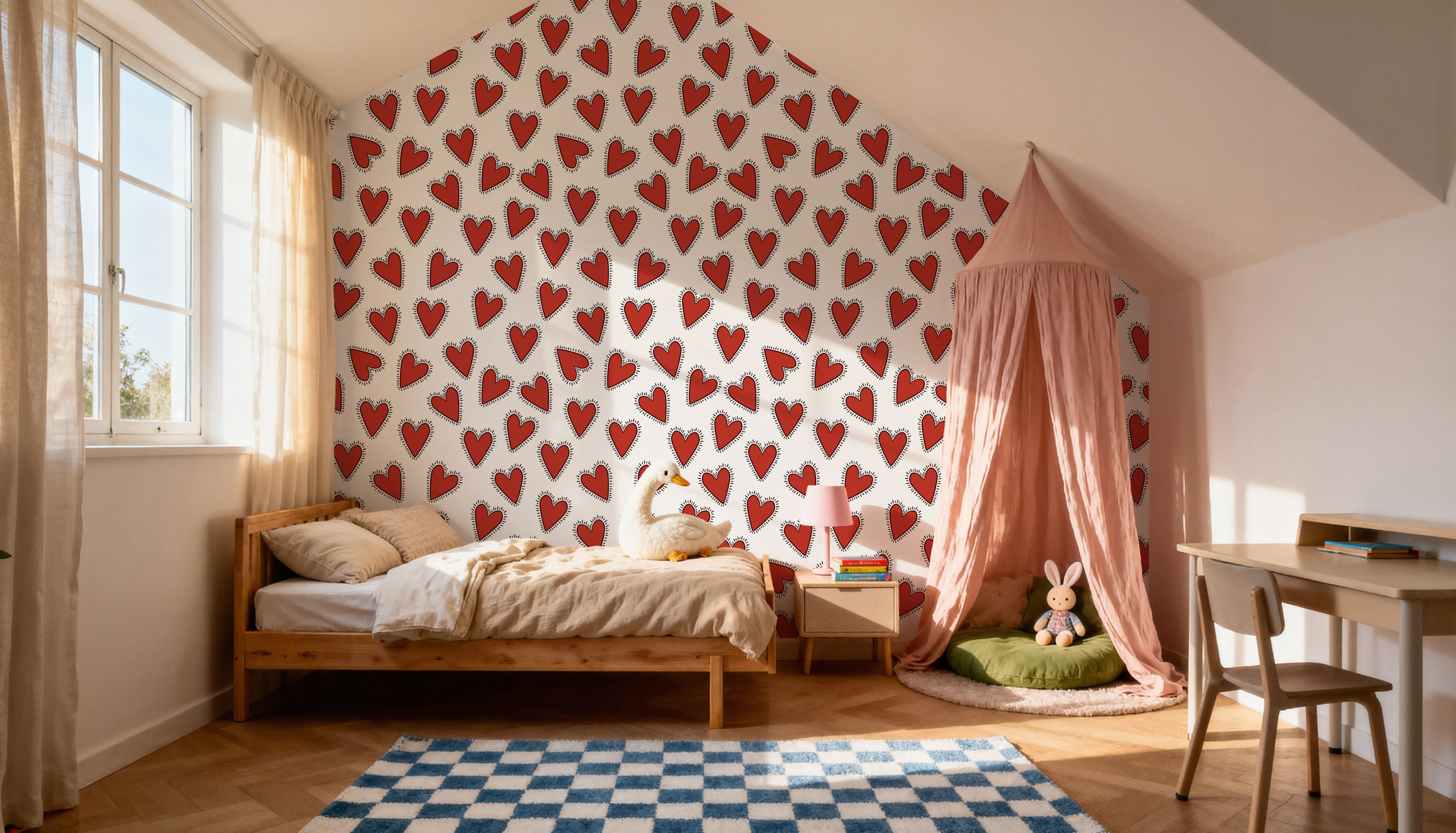 Iconic Pop Hearts, Red