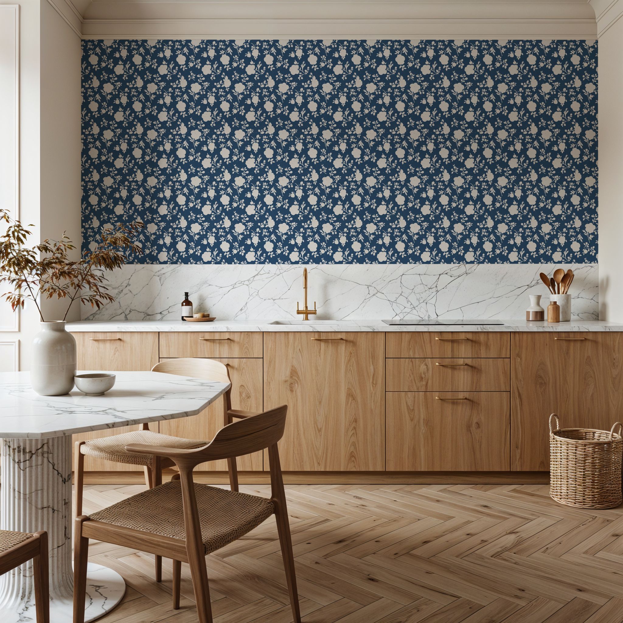 Country Flowery Blue