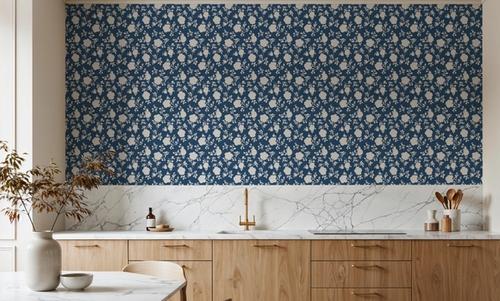 Country Flowery Blue