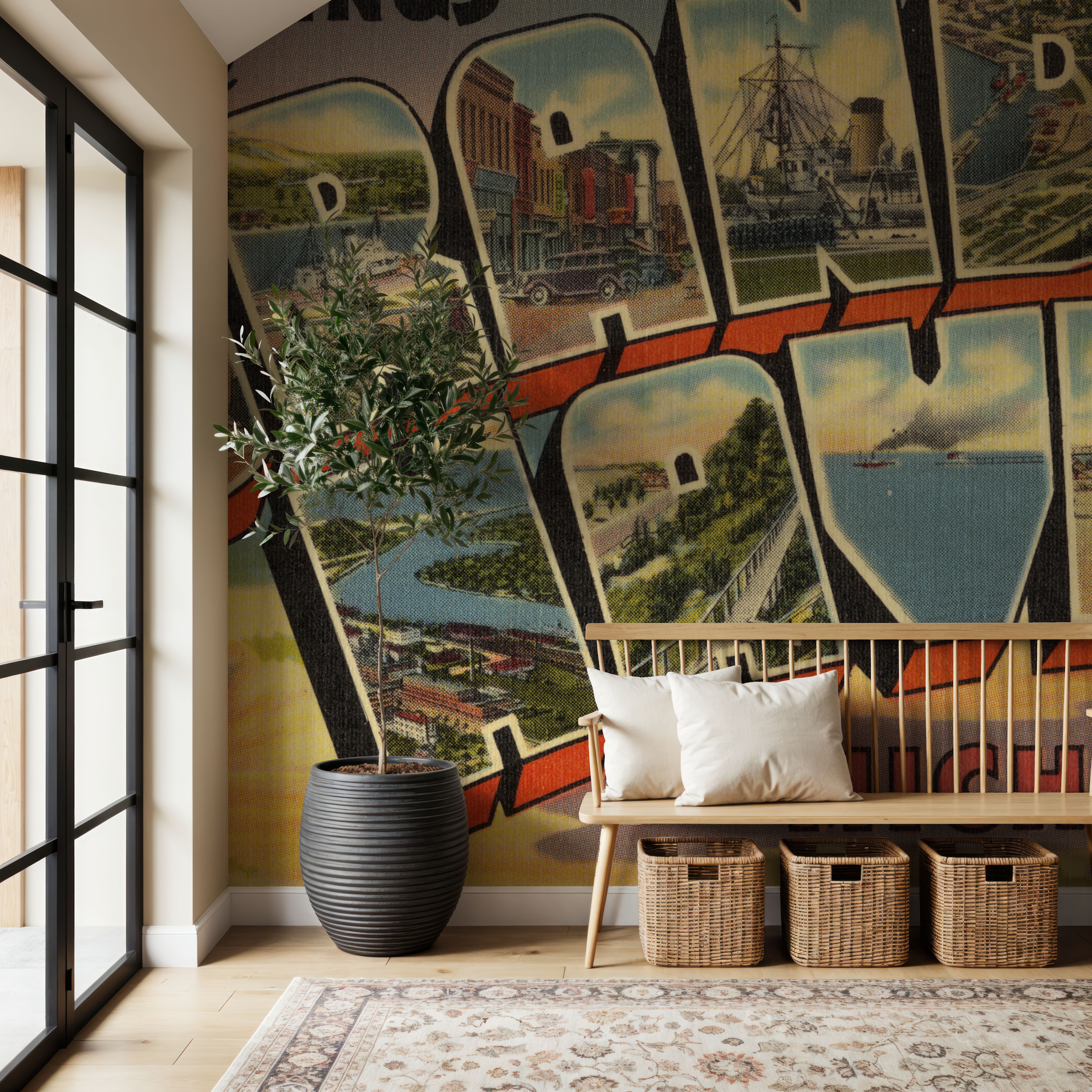 Greetings from Grand Haven - Screenprint Postcard