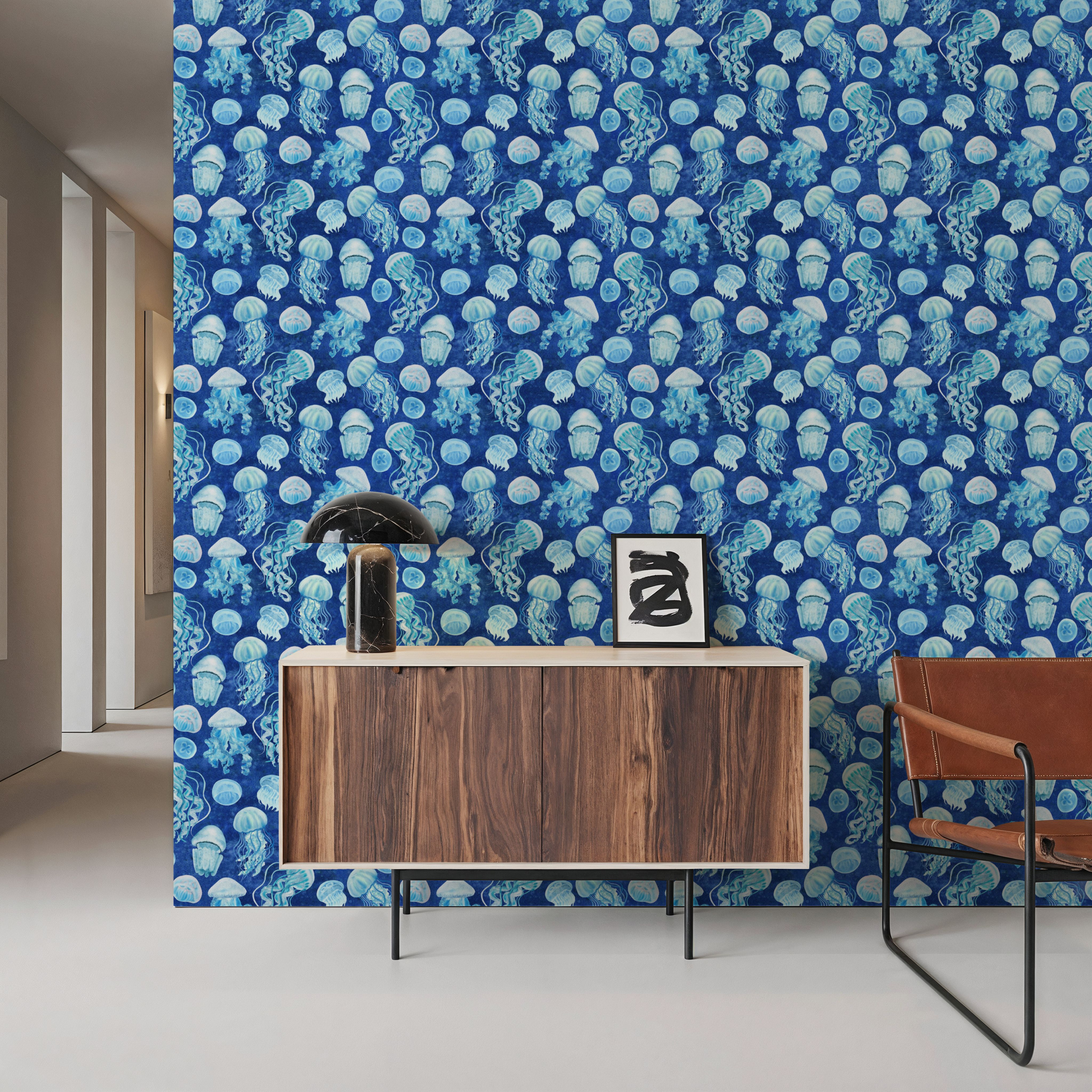 Medusa, Cobalt, Wallpaper