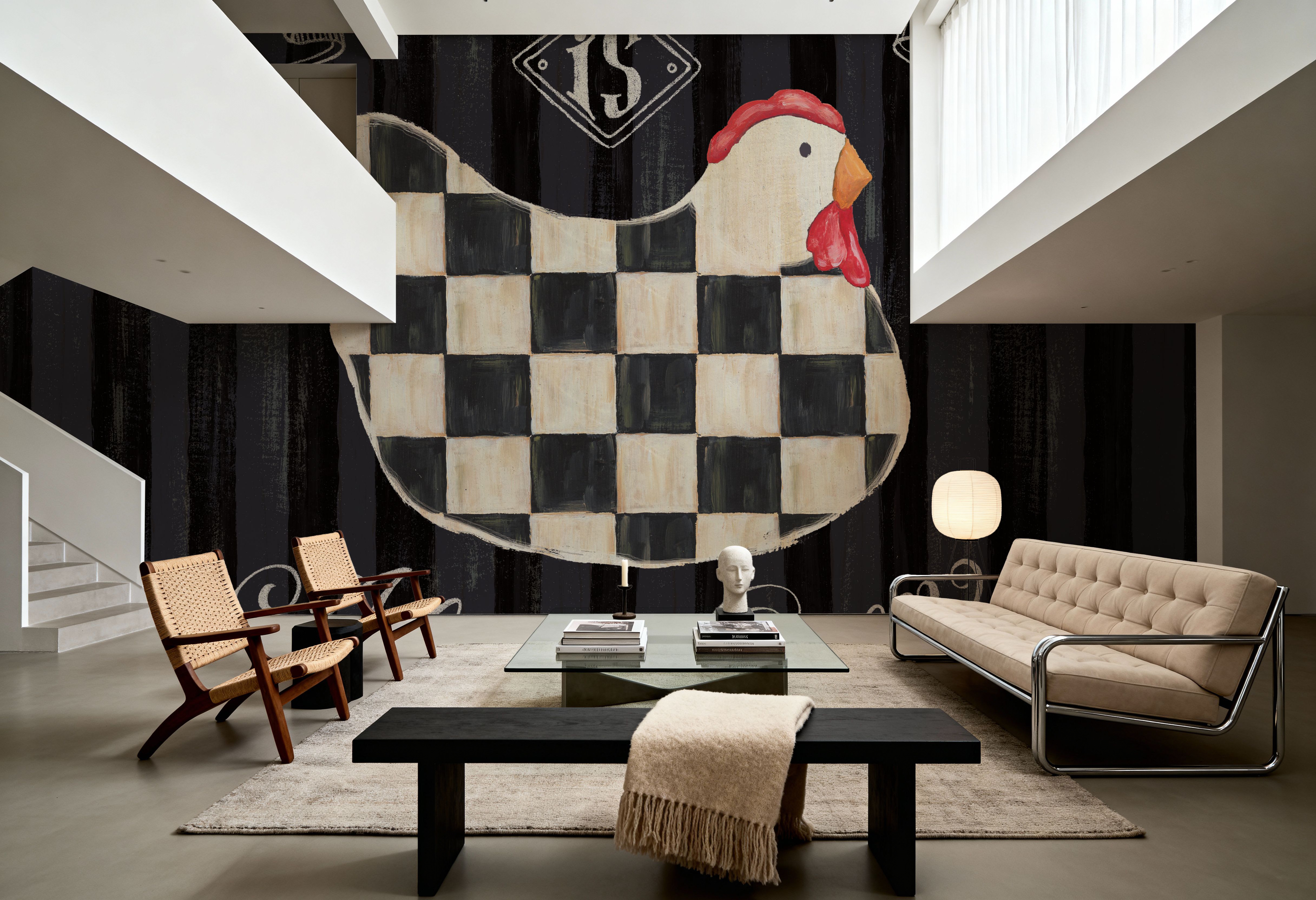 Casual Country Square I, Papier peint