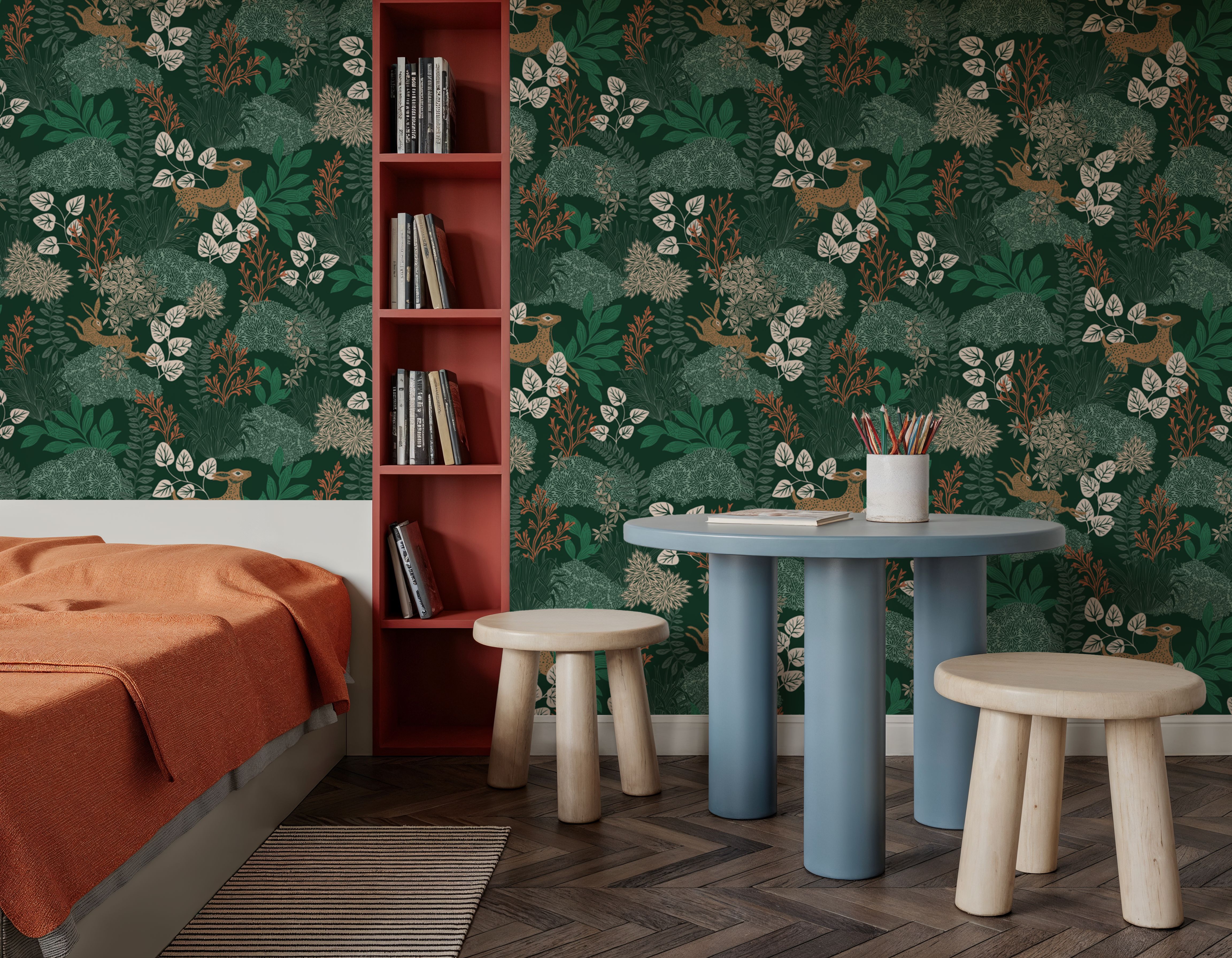 Wild and Free Pattern, Green