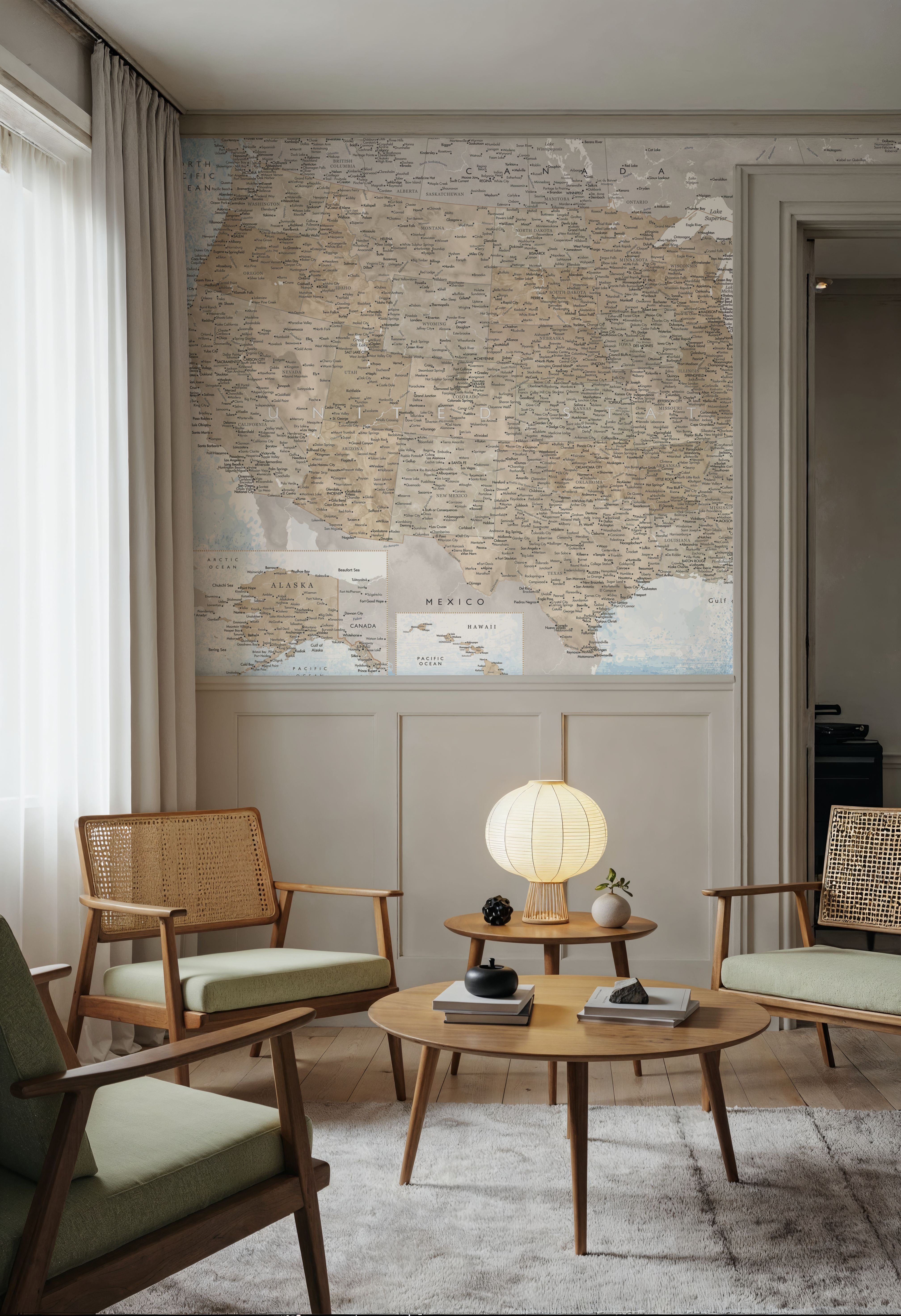 US Map Detailed - Ghada