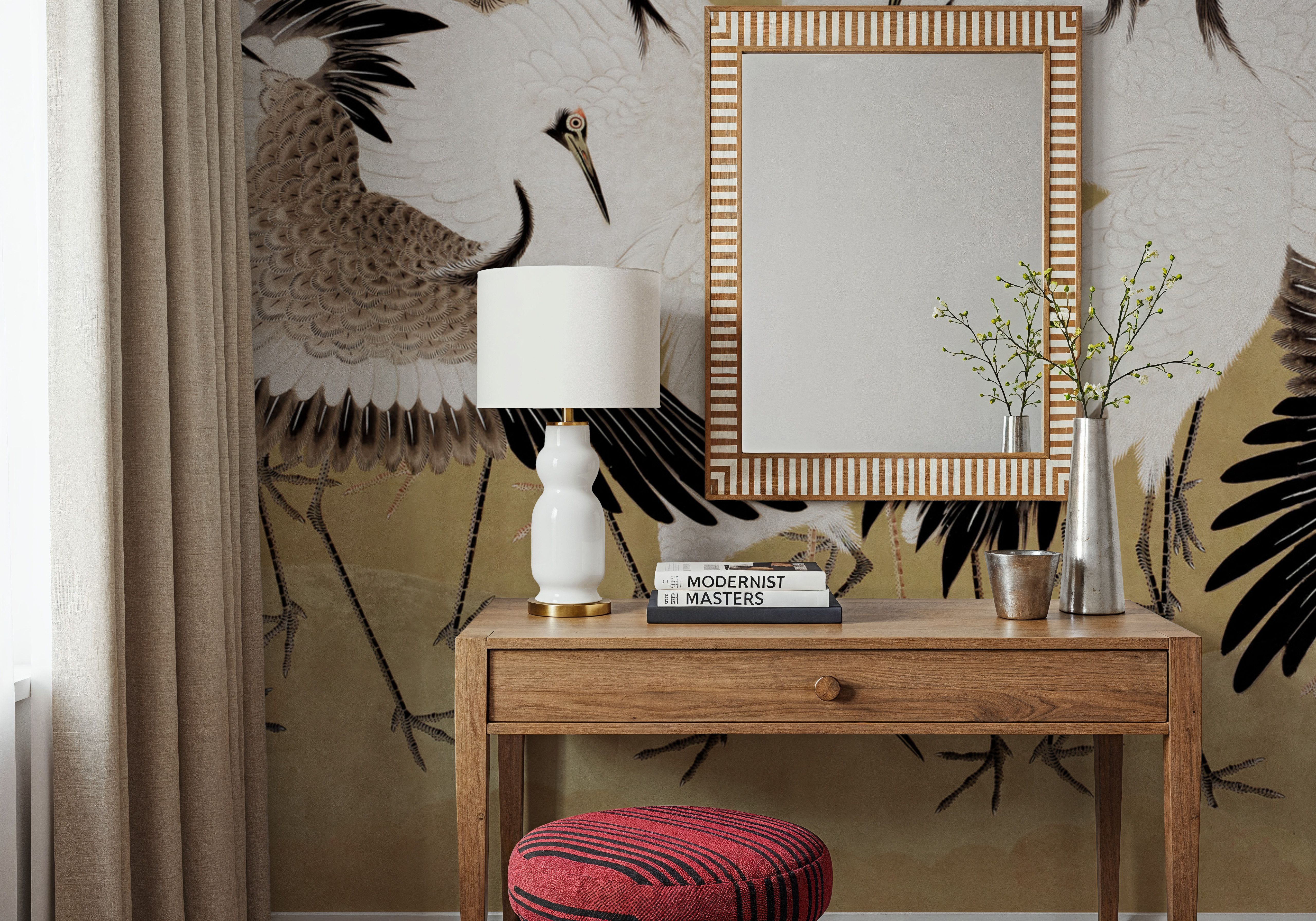 Japanese Flock of Cranes, Butter