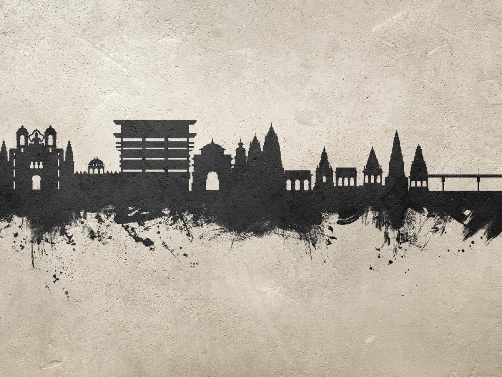 Pandharpur India Skyline Concrete