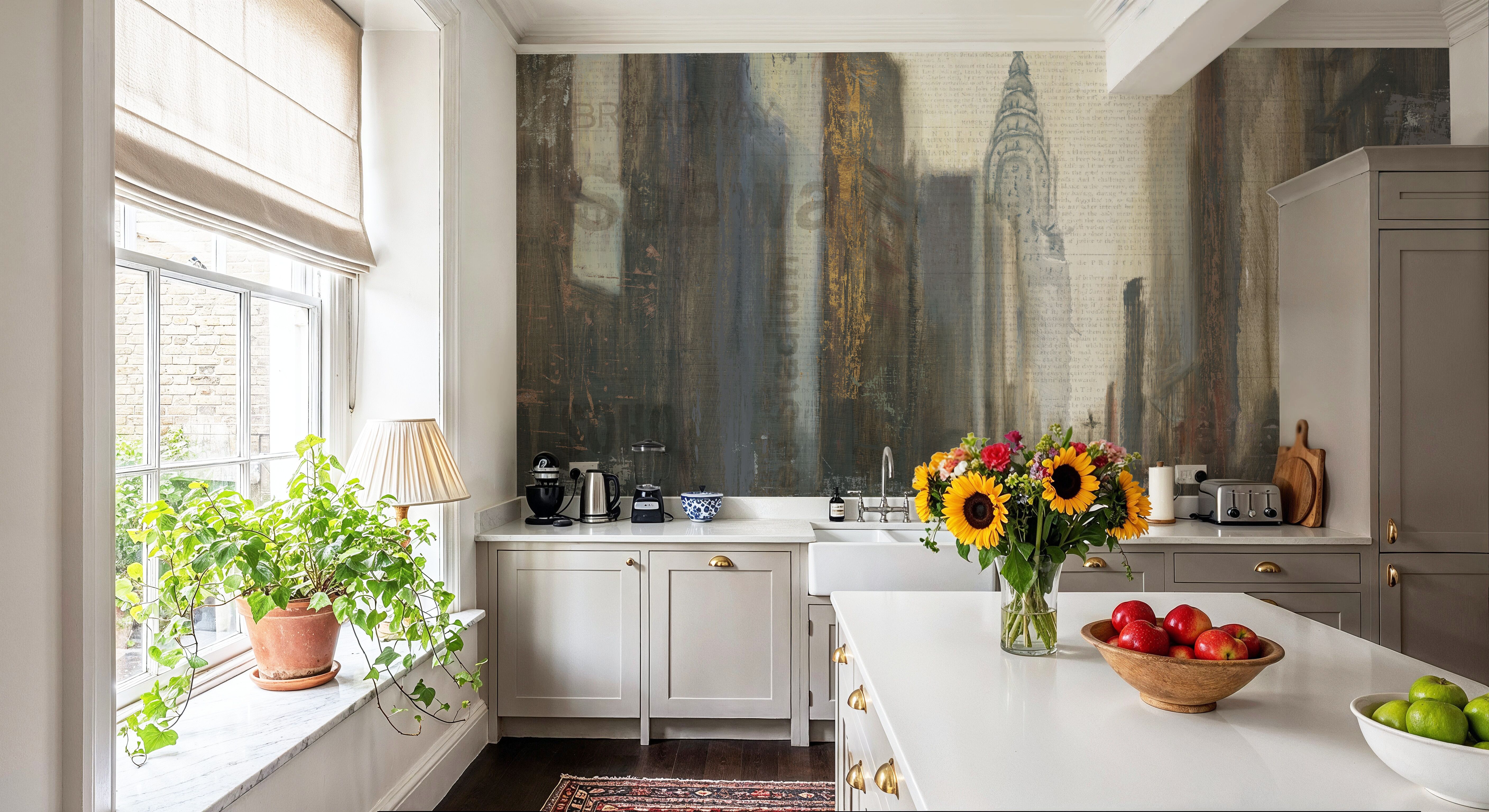 Urban Movement I NY Neutral Crop, Wallpaper