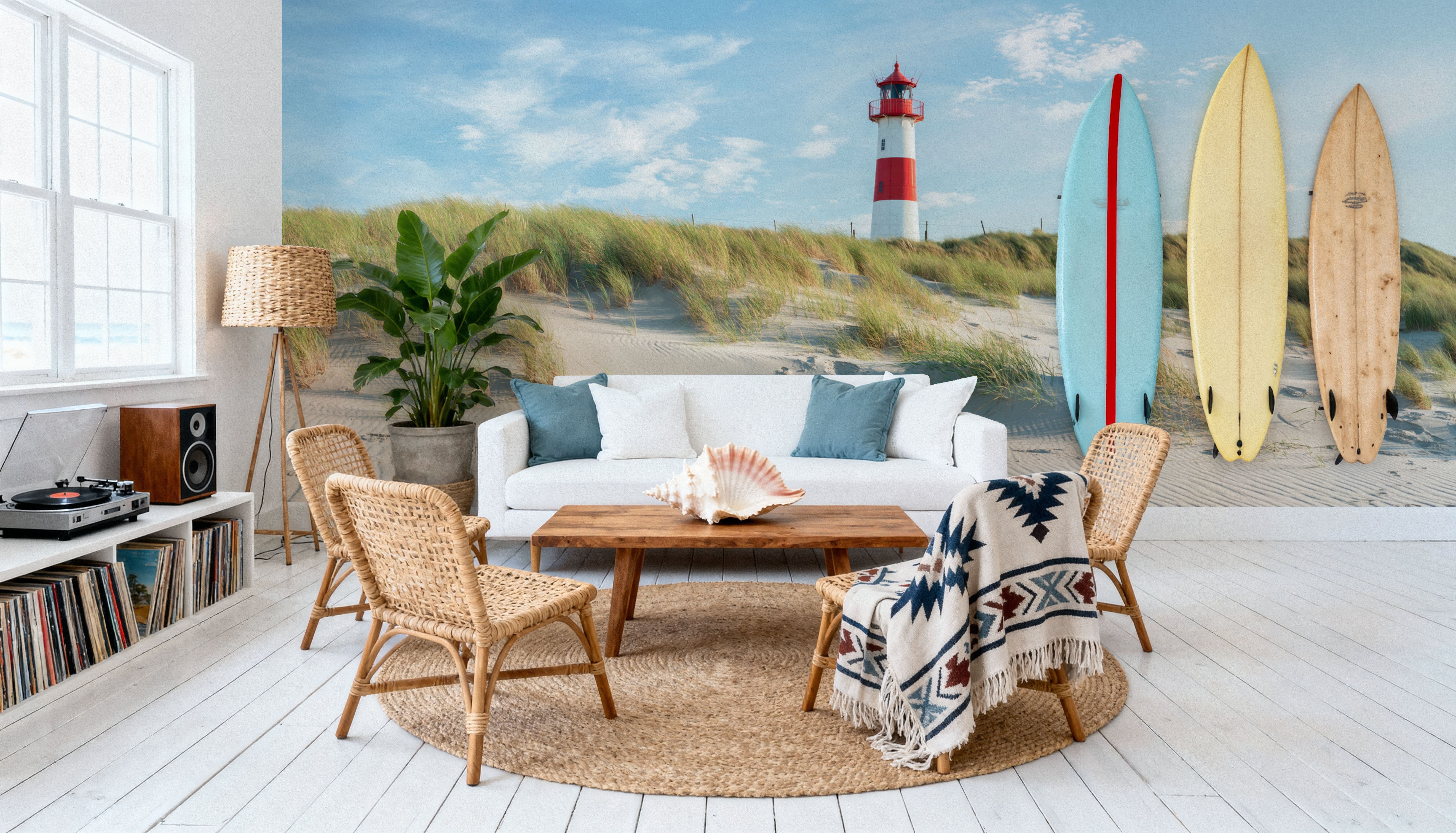 Lighthouse List-Ost on the Island of Sylt, Papel pintado