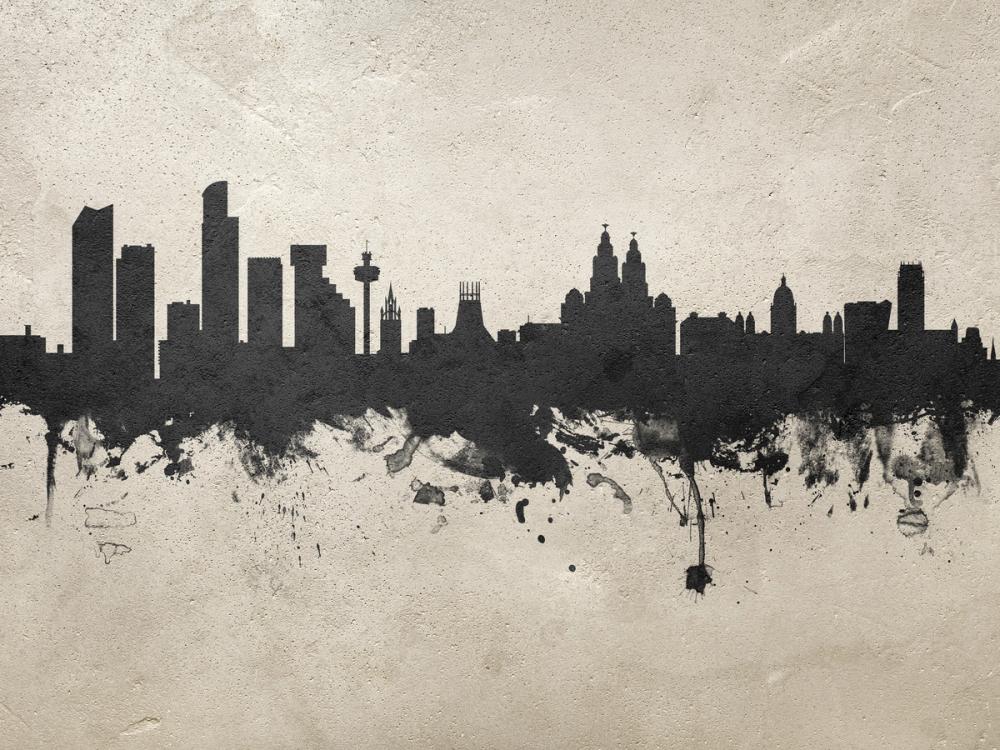 Liverpool England Skyline Concrete