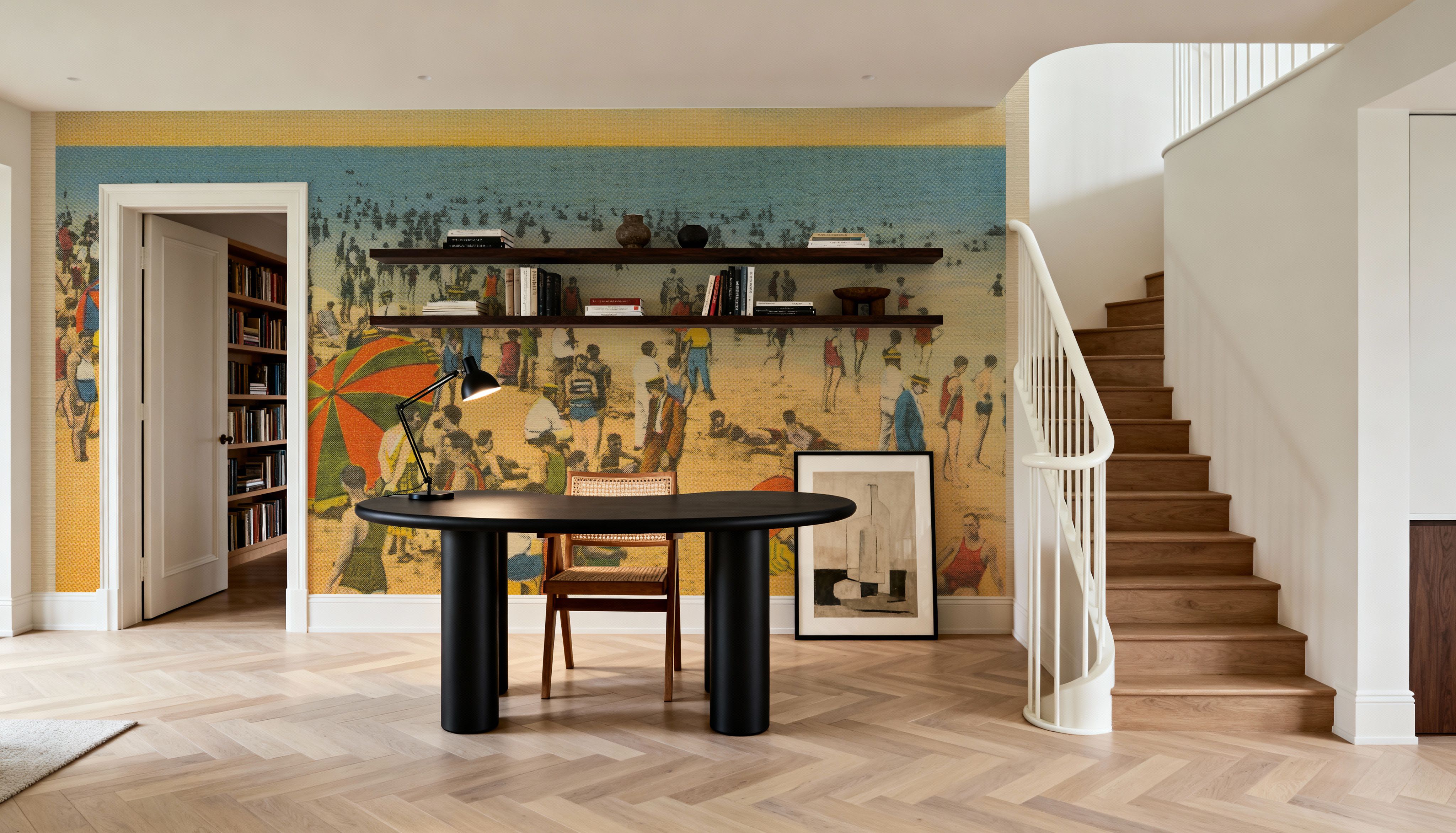 Winter Beach Postcard - Screenprint