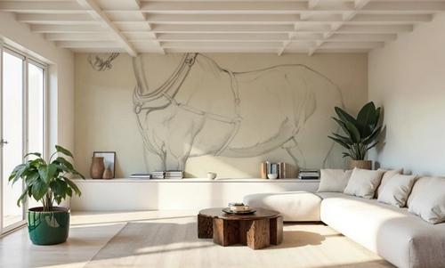 Horse Standing to the Left