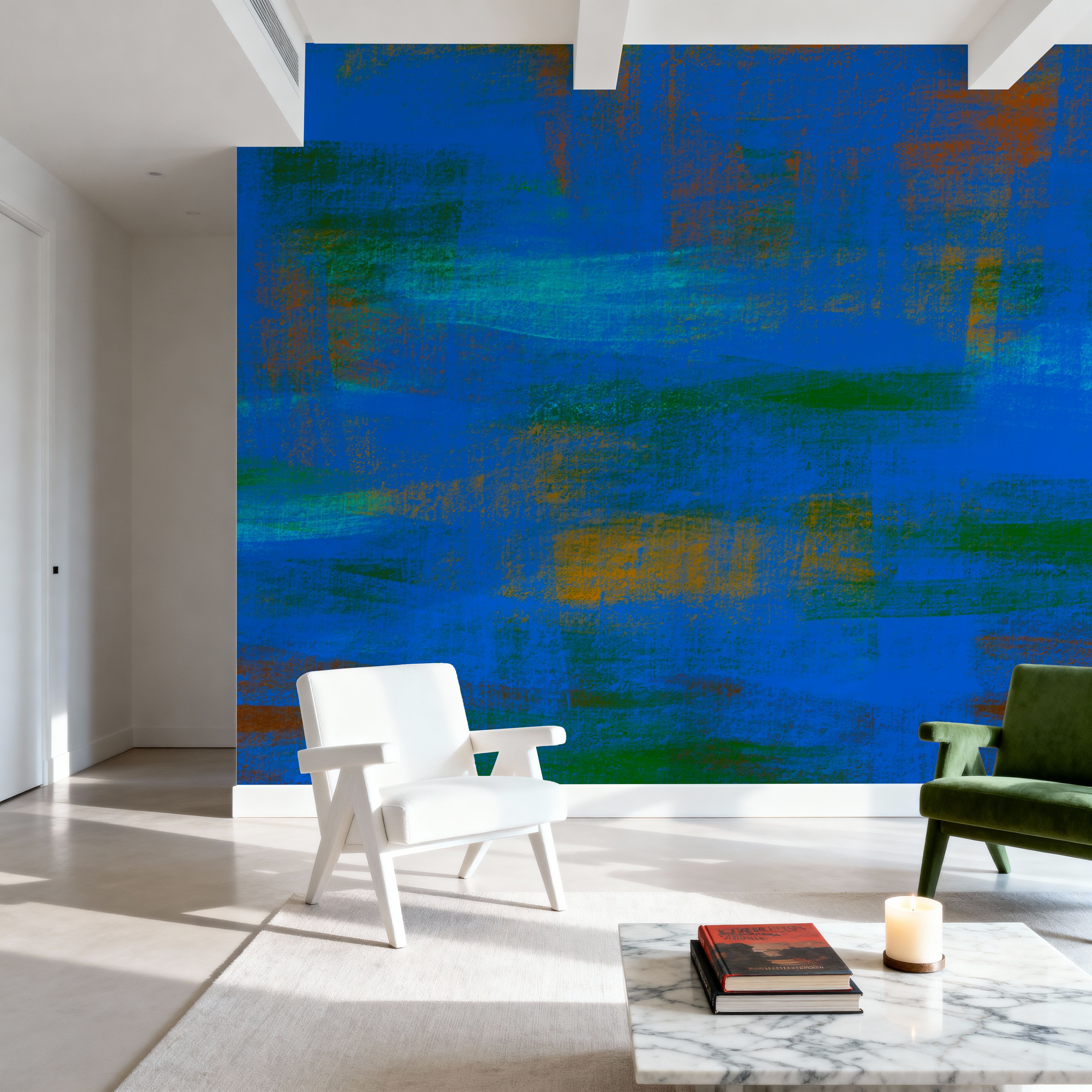 Close Up Blue, Brush Strokes