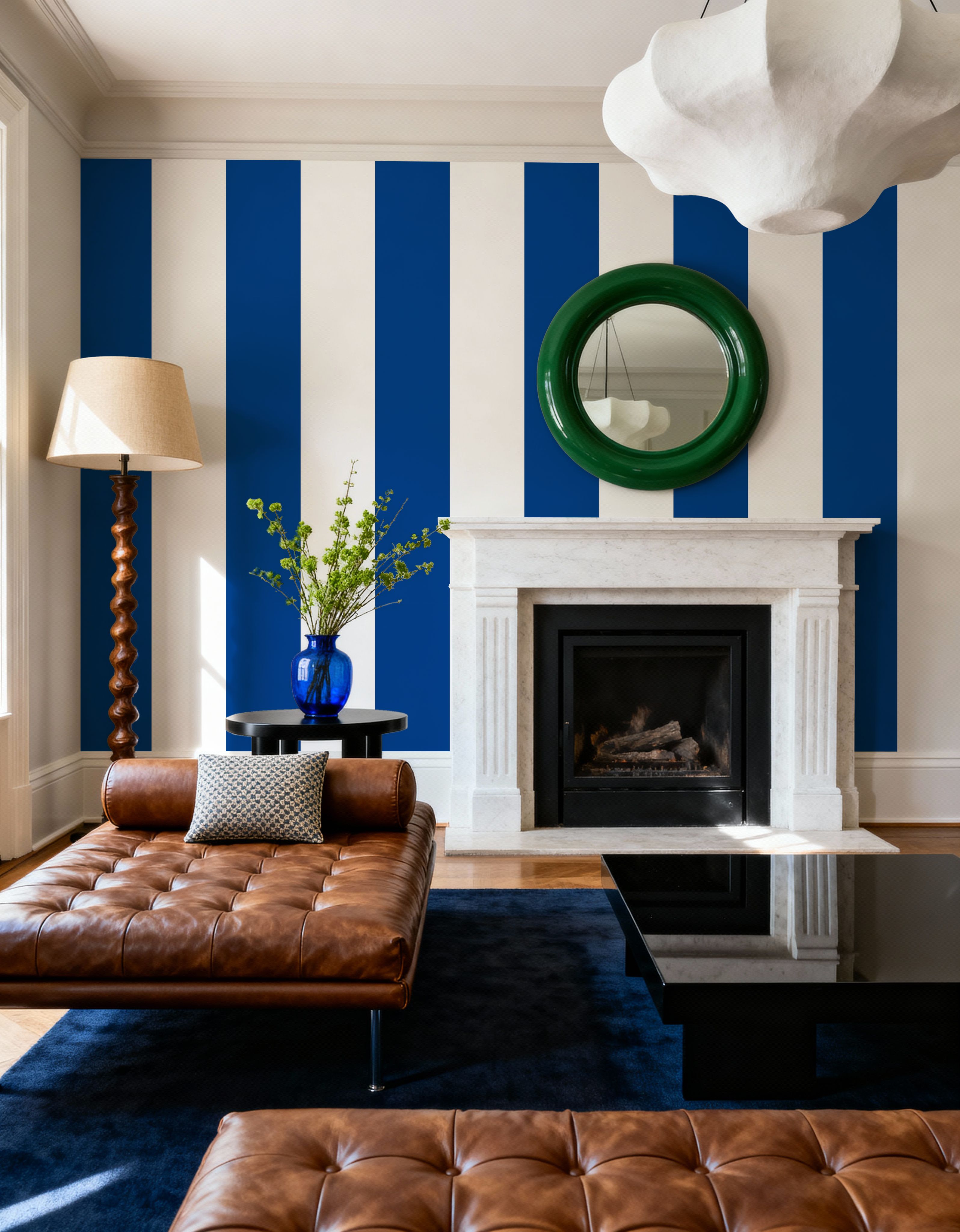 Circus Stripes, Blueberry