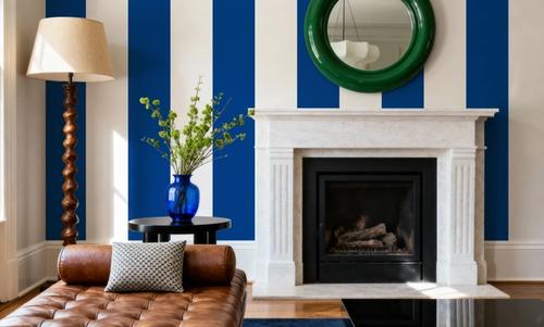 Circus Stripes, Blueberry