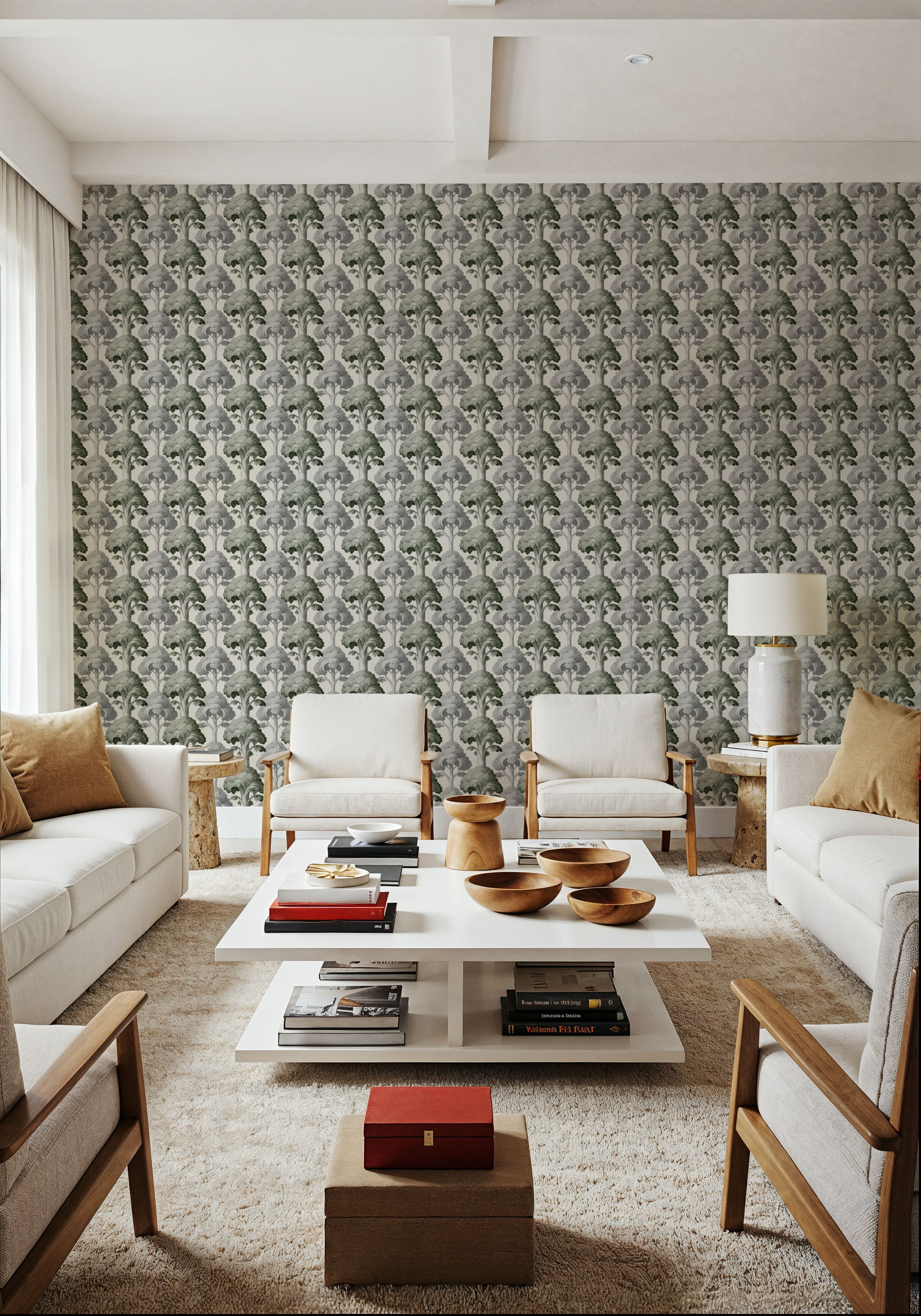 Eat Your Greens, Pine Green, Wallpaper