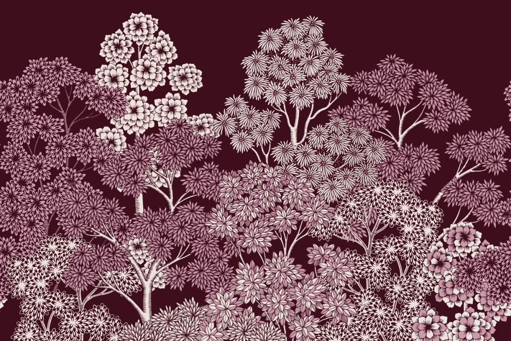 Overleaf Woodland, Burgundy