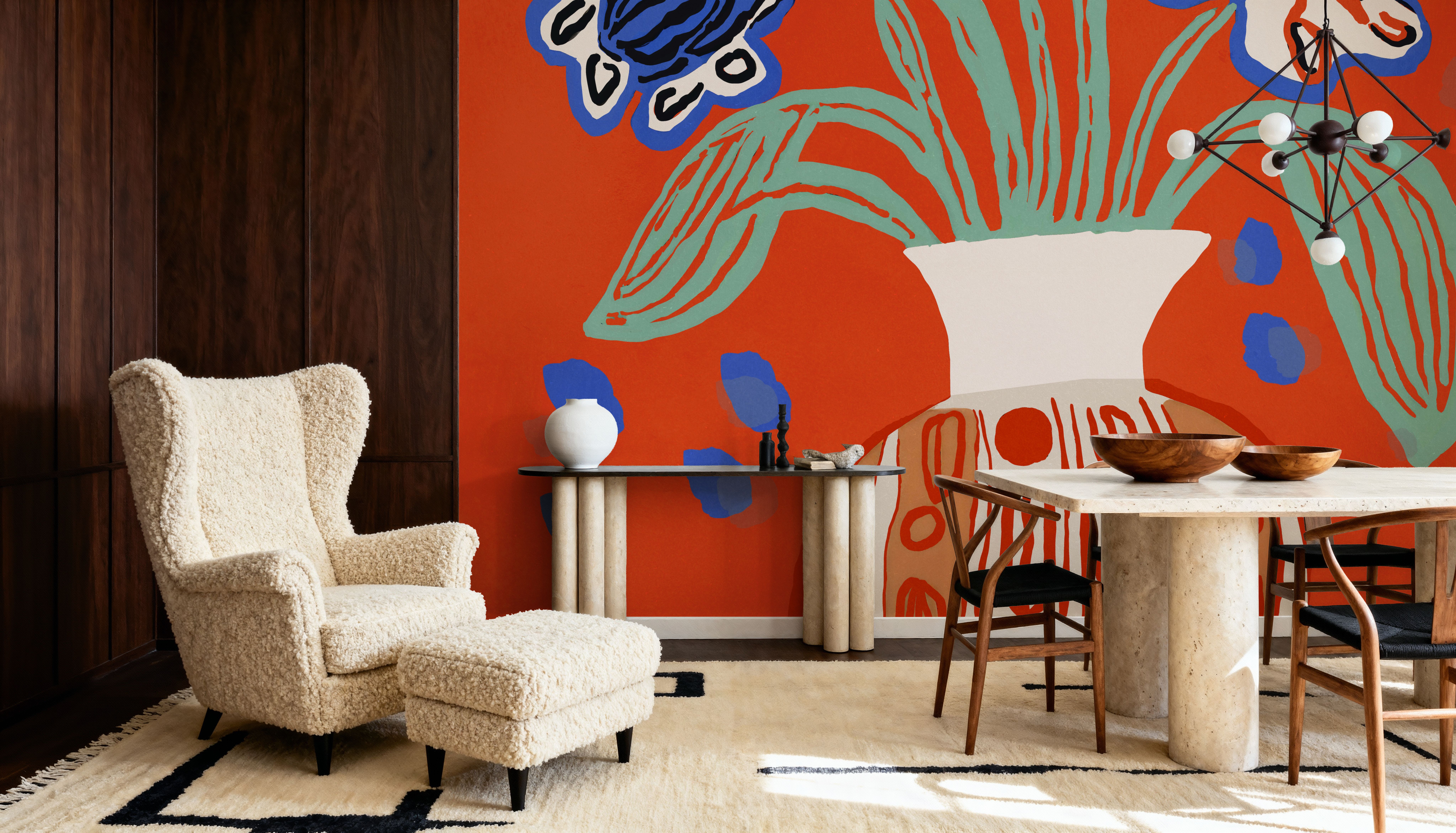 Naive Flower Still Life, Wallpaper