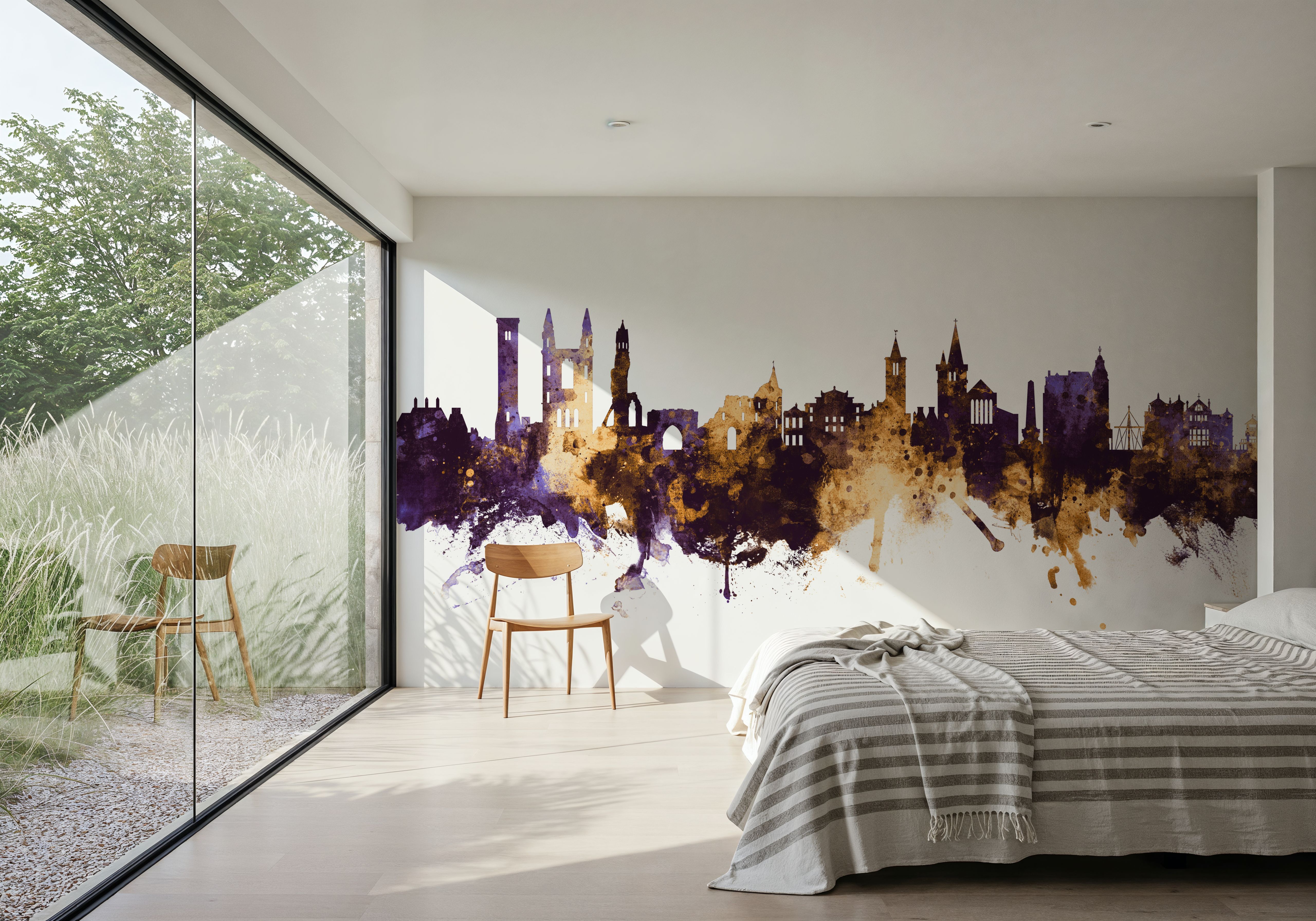 At Andrews Scotland Skyline Purple & Gold