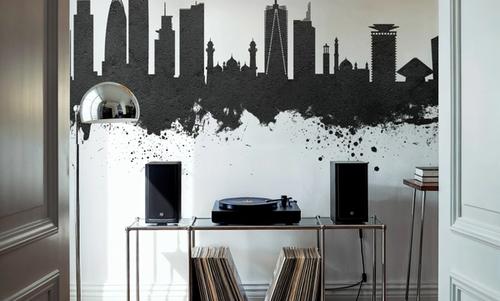 Nairobi Kenya Skyline Black & White
