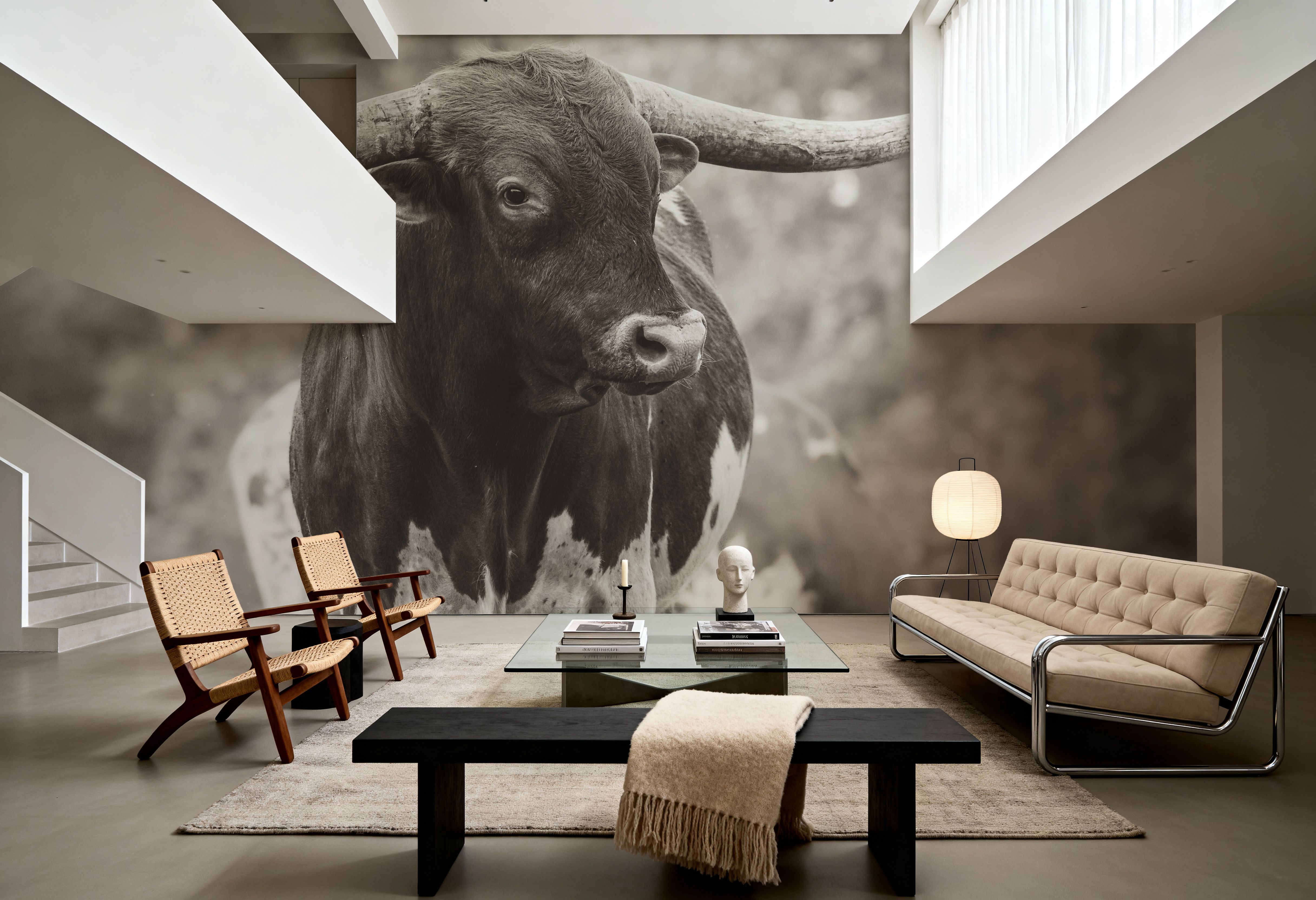 Longhorn Gaze I Sepia