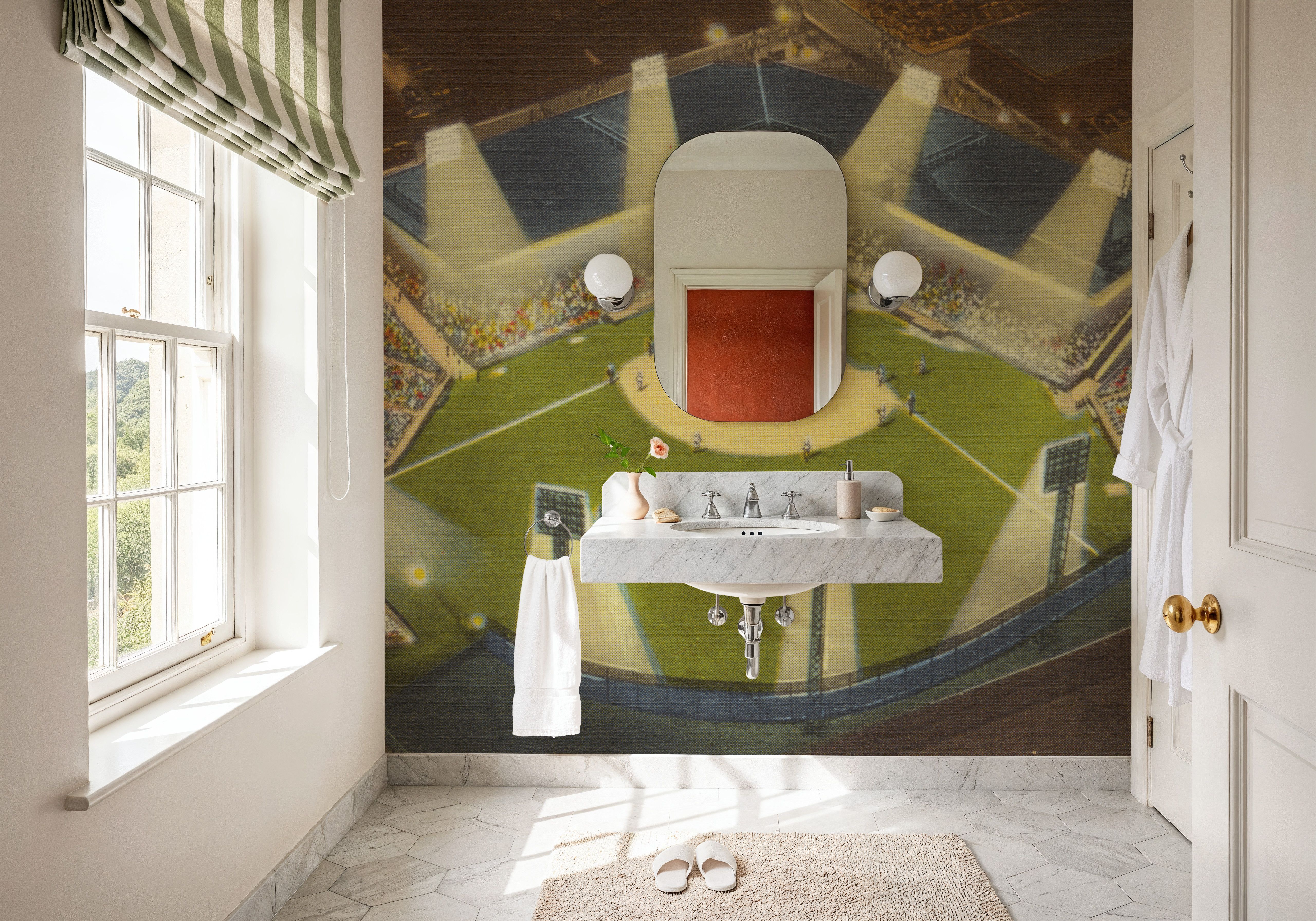 Greetings from some Hardball - Screenprint Postcard, Wallpaper