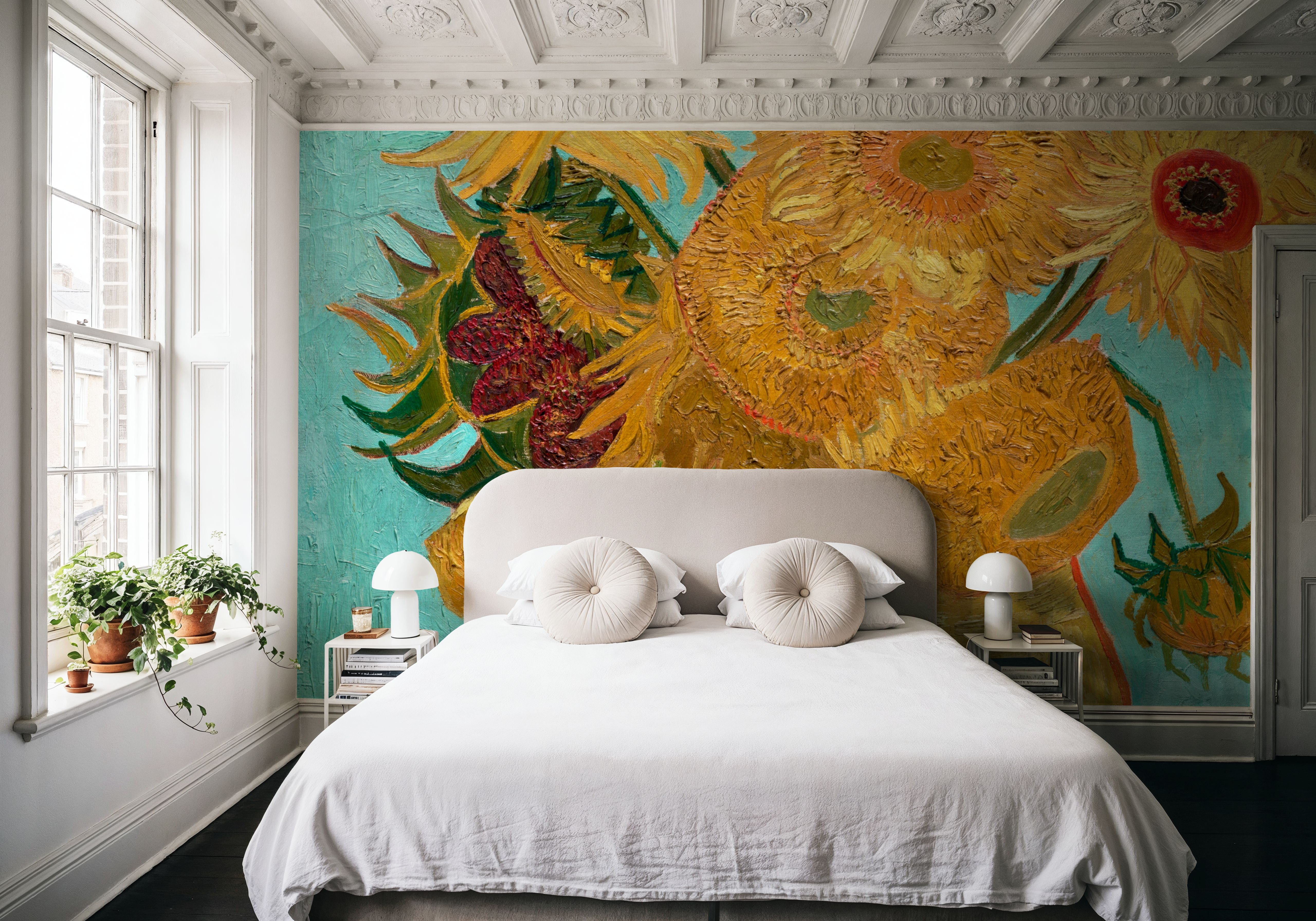 Vase with Twelve Sunflowers