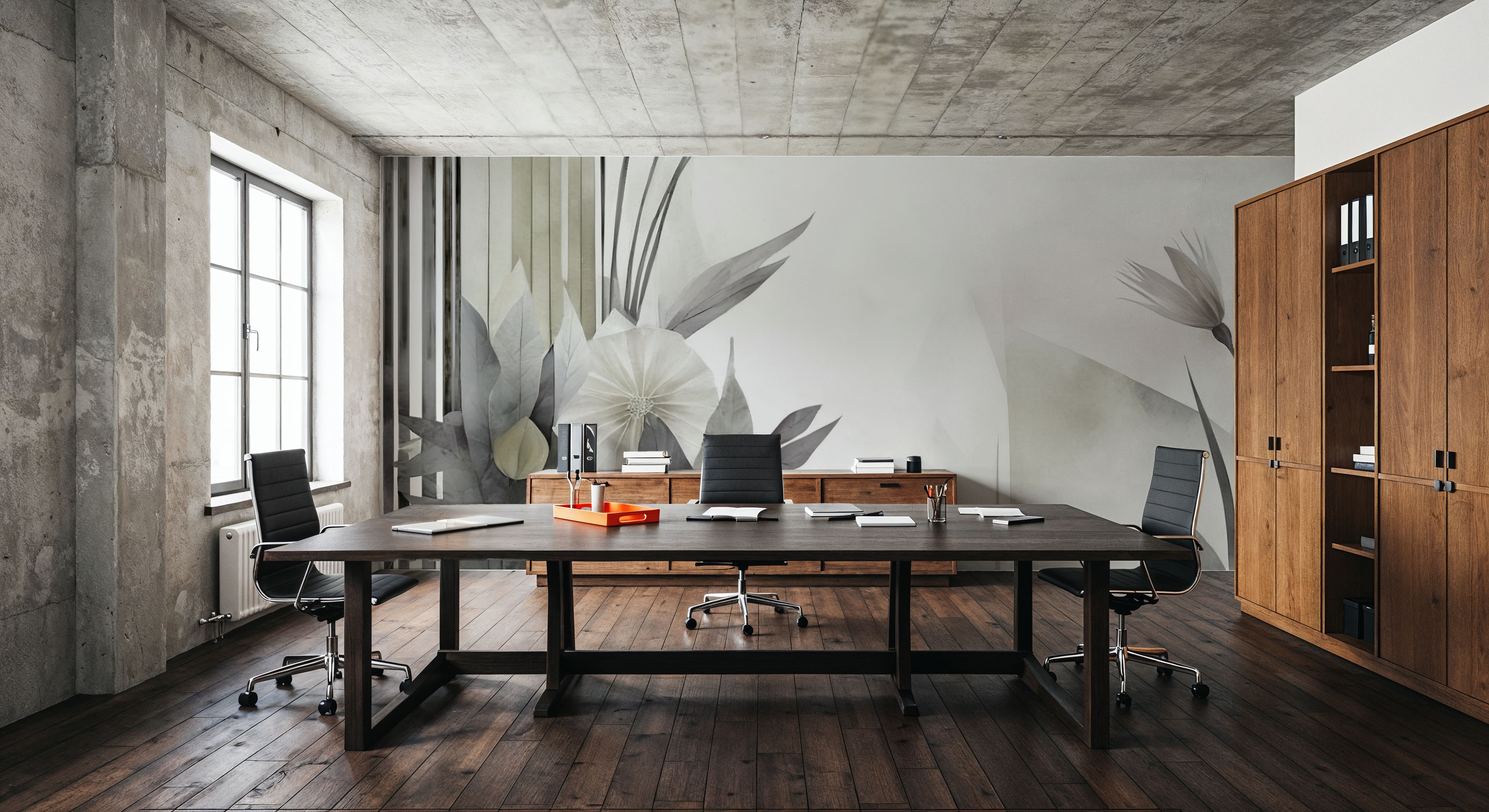 Floral Watercolor Abstract Green, Wallpaper