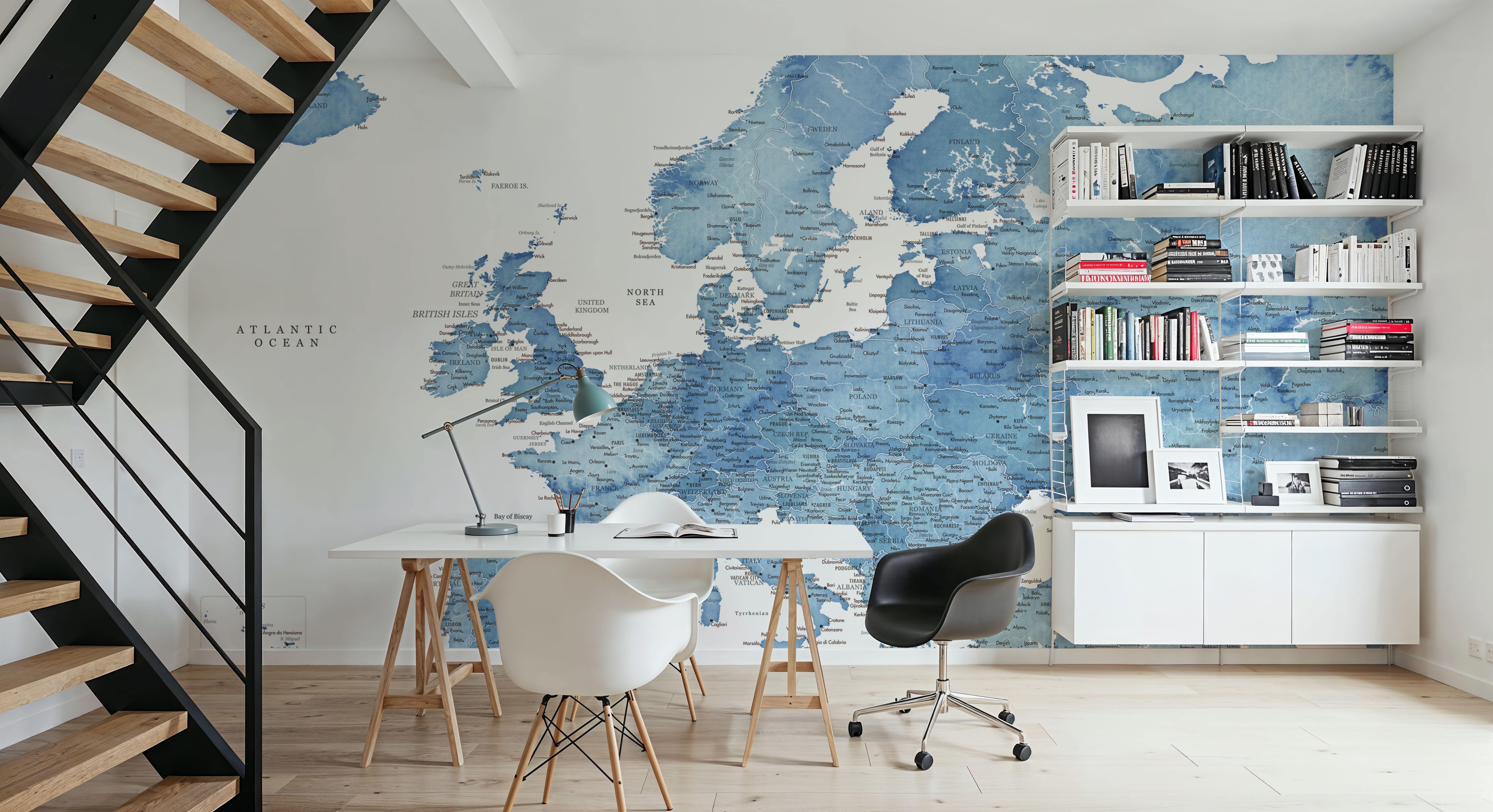 Europe Map Detailed - Franceska, Wallpaper