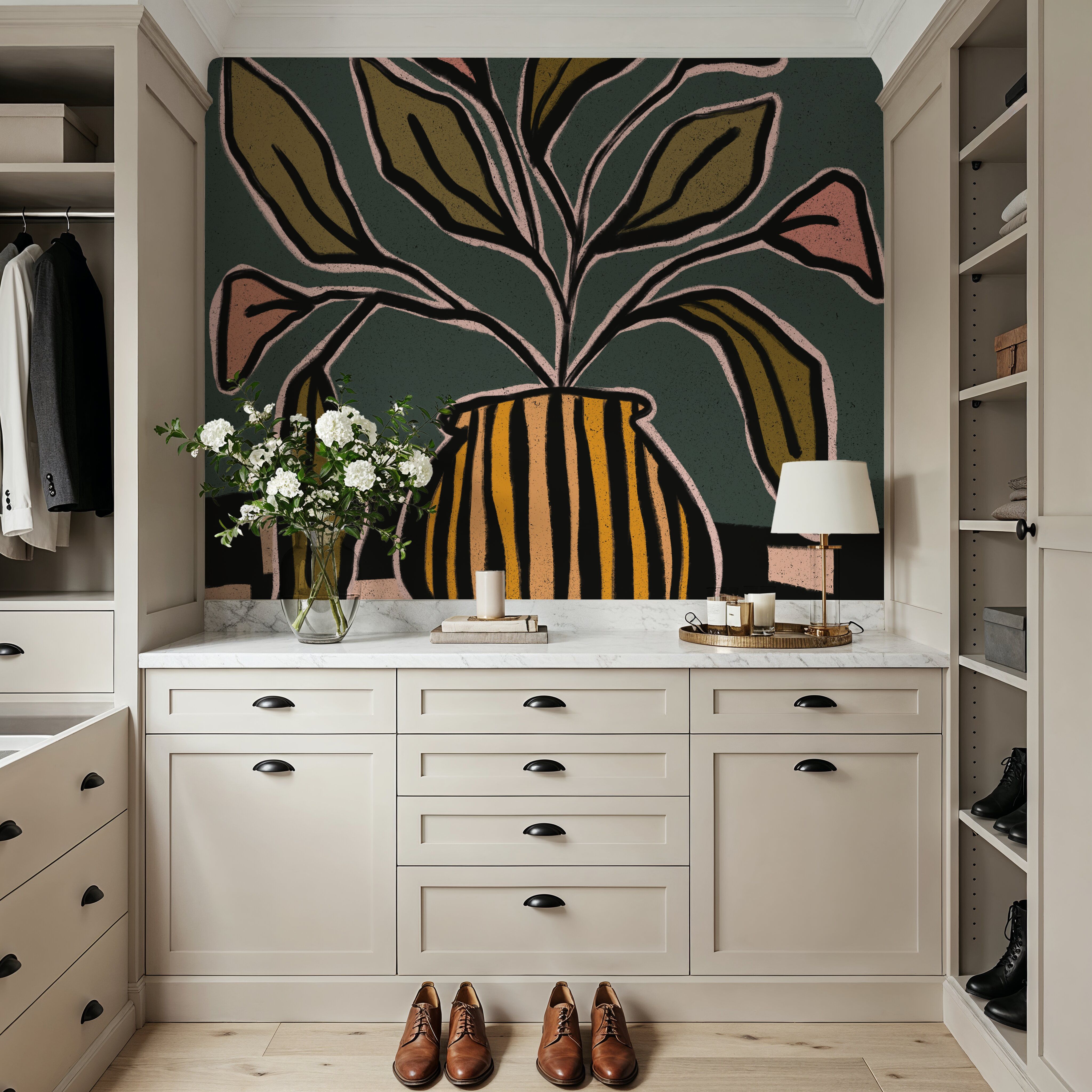 Checkerboard Floral I