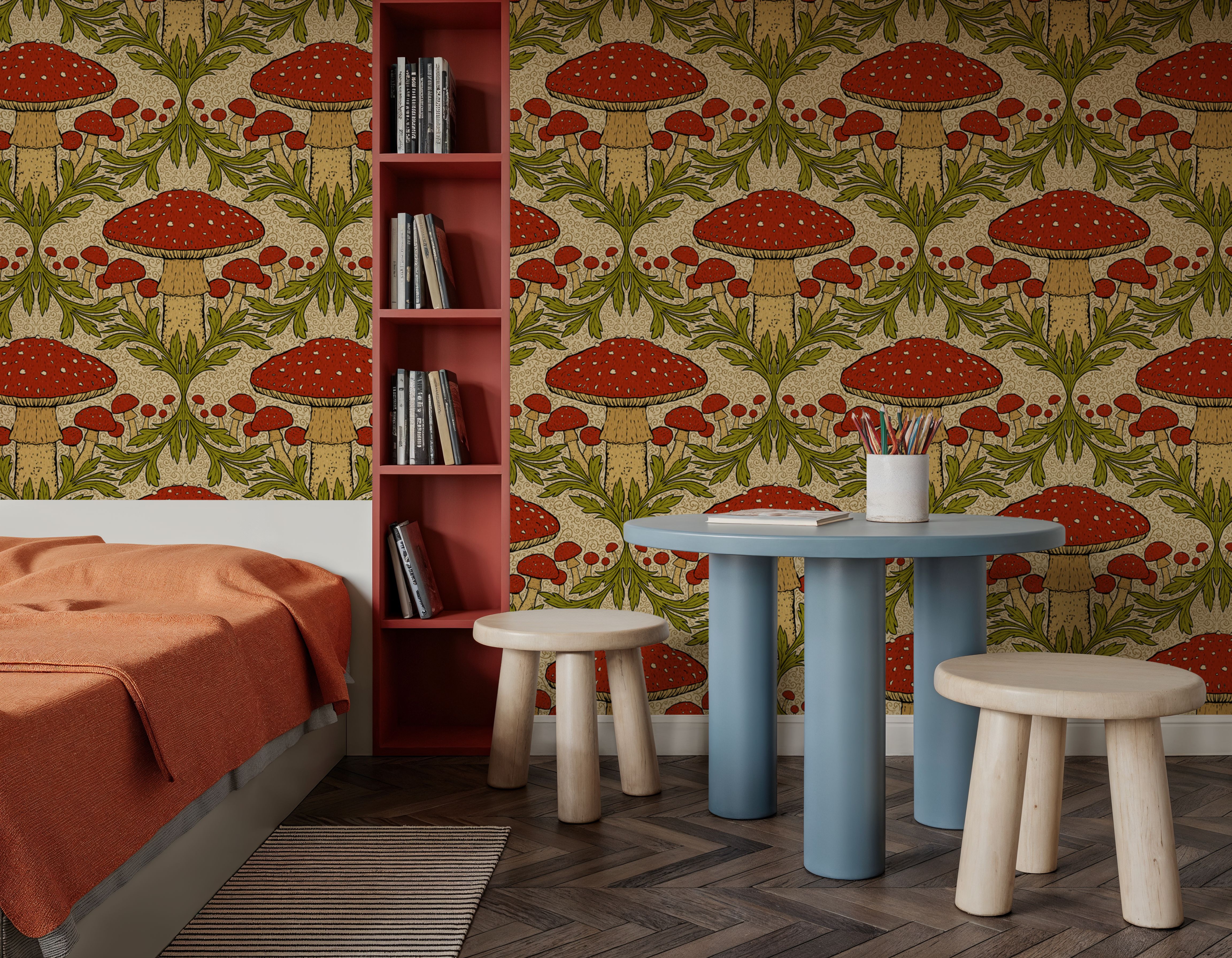 Heritage Toadstool, Red