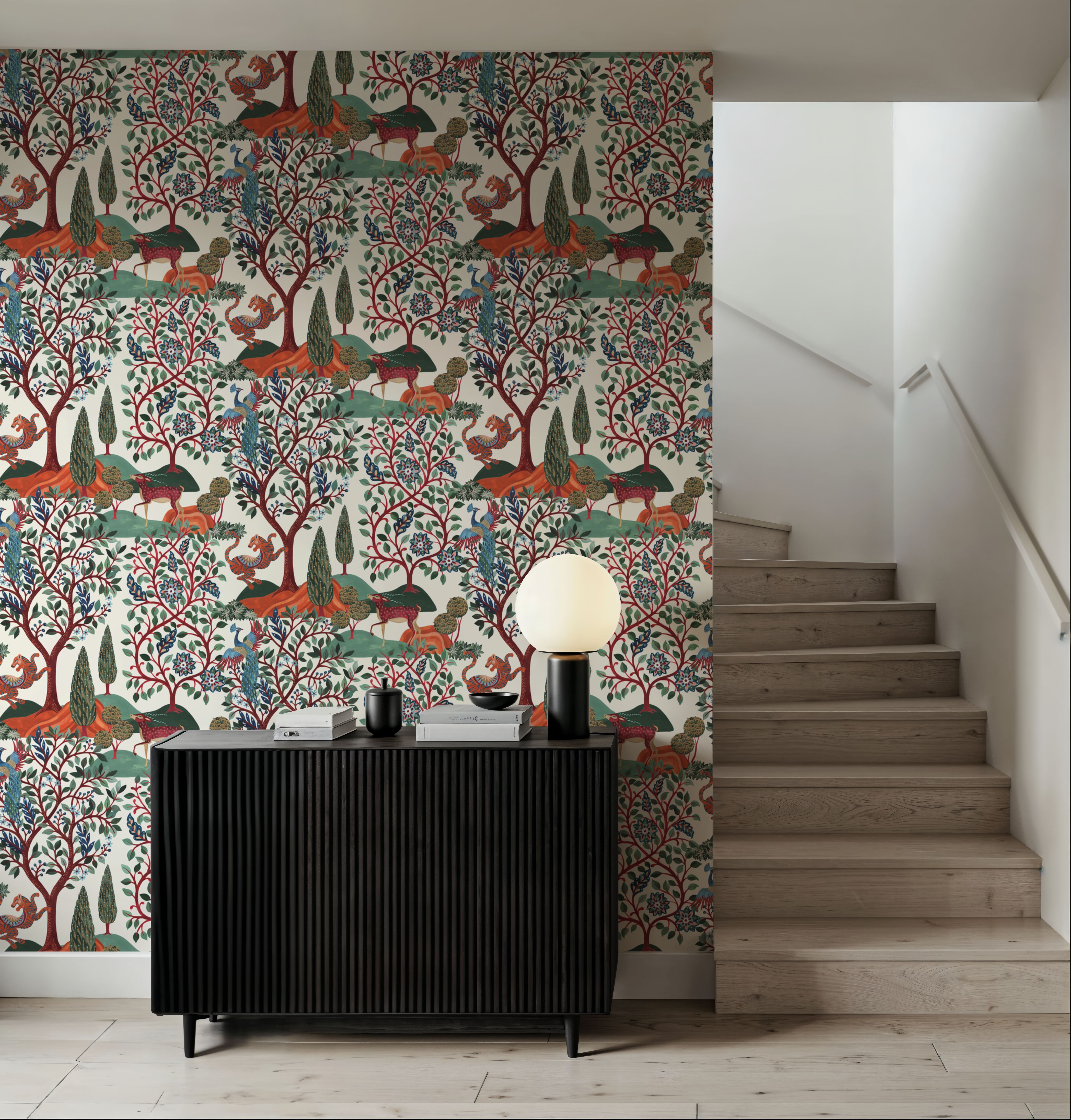 Garden of Myth and Memory Pattern, White