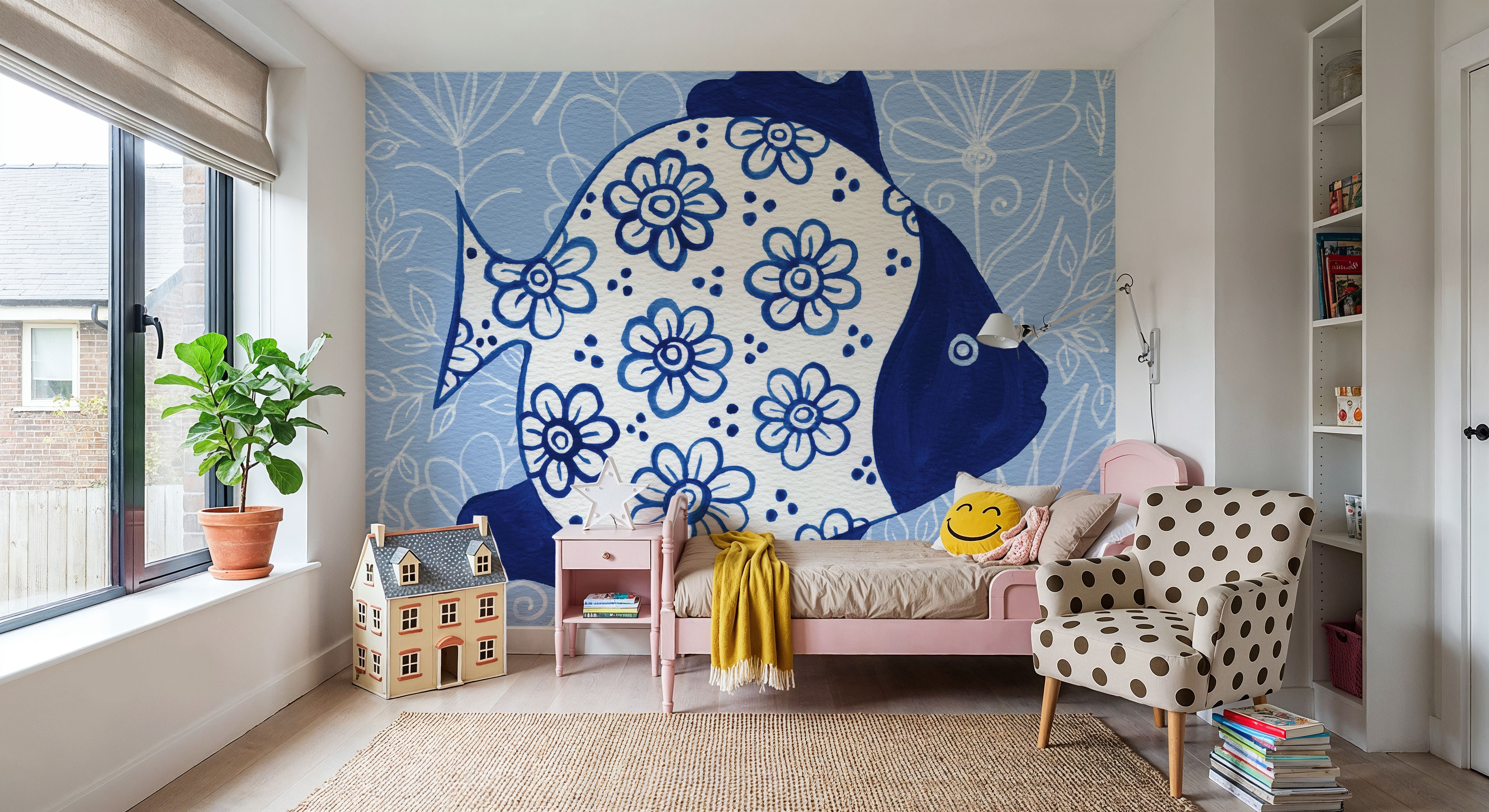 Coastal Chinoiserie I, Wallpaper