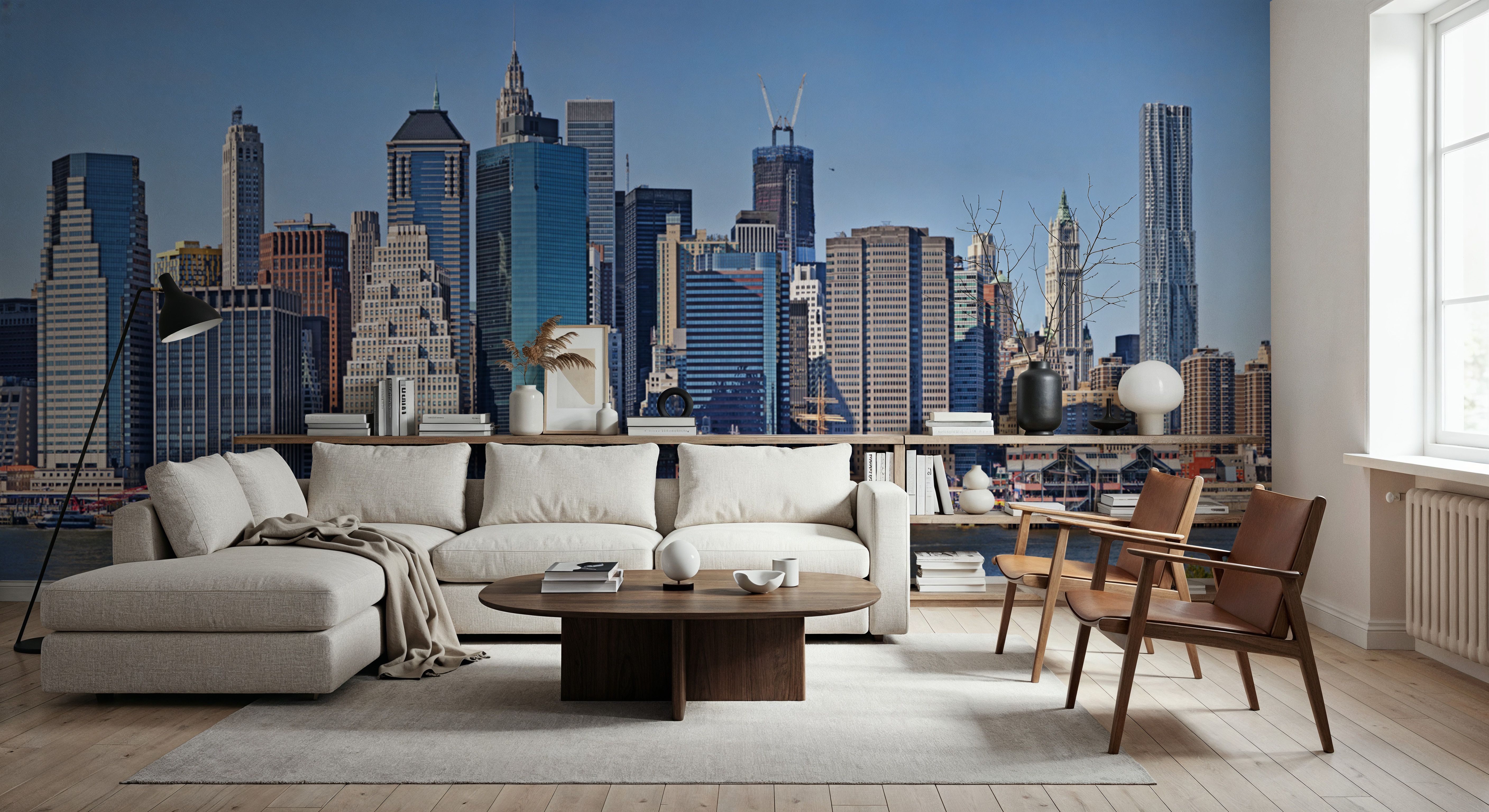 Urban Waterfront Panorama, Wallpaper