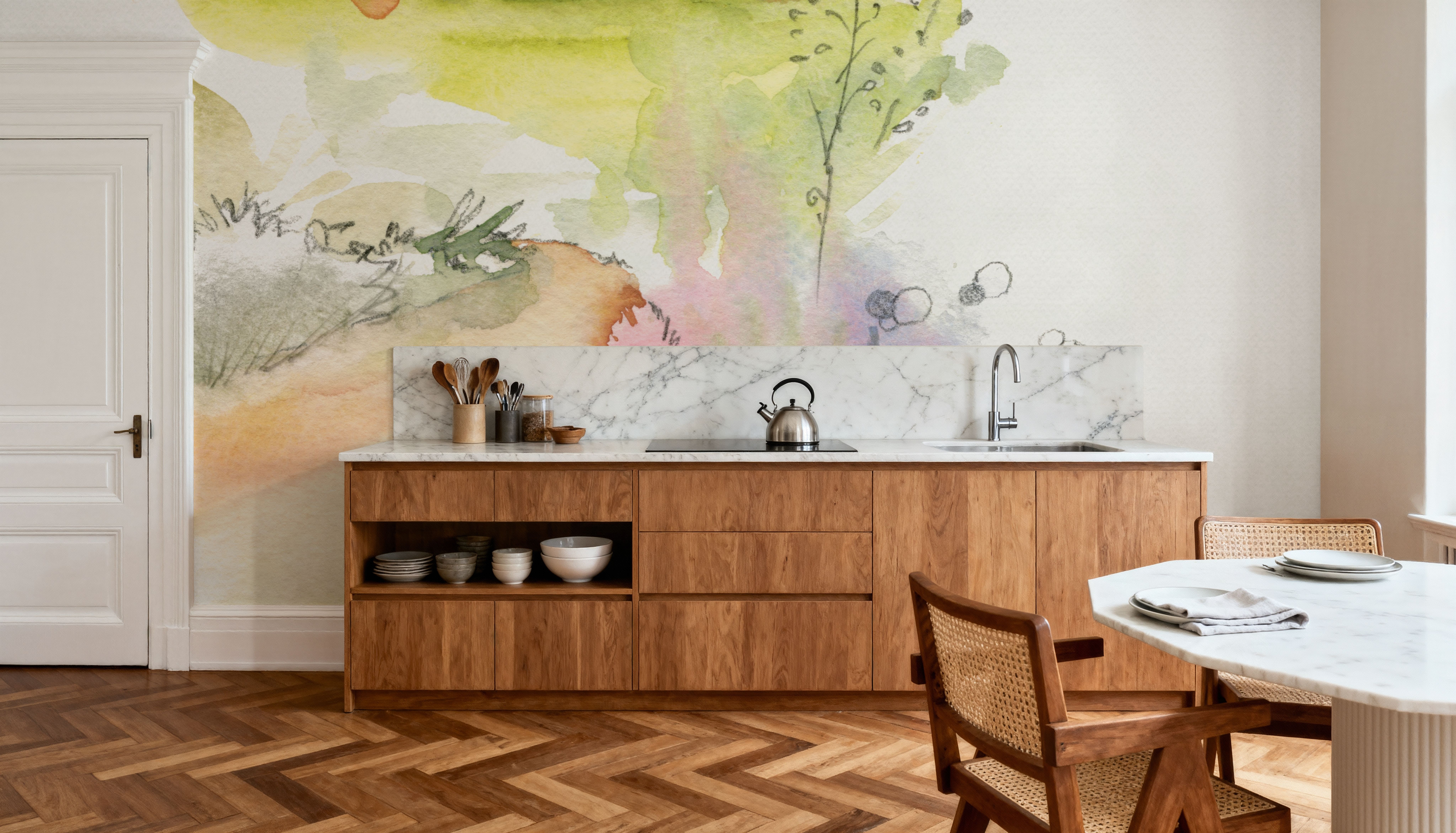 Desert Blooming, Behang